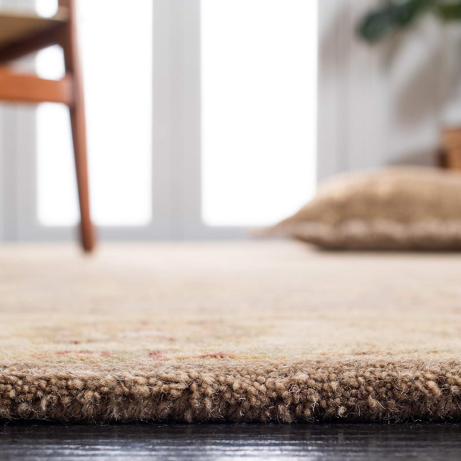 Antiquity AT311 Hand Tufted Area Rug - Ivory/Brown - 3'x5' - Safavieh.