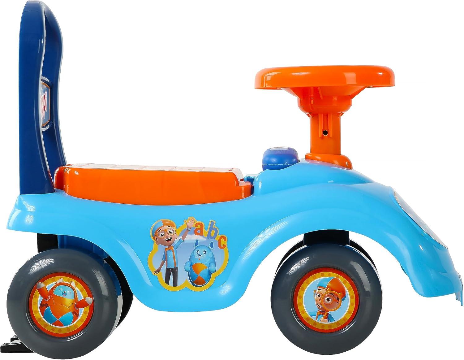 Dynacraft Unisex Kid Push & Pedal Ride-On, Plastic Light Blue, 19.29x8.27x 4.76 Inches, 3.79 lbs