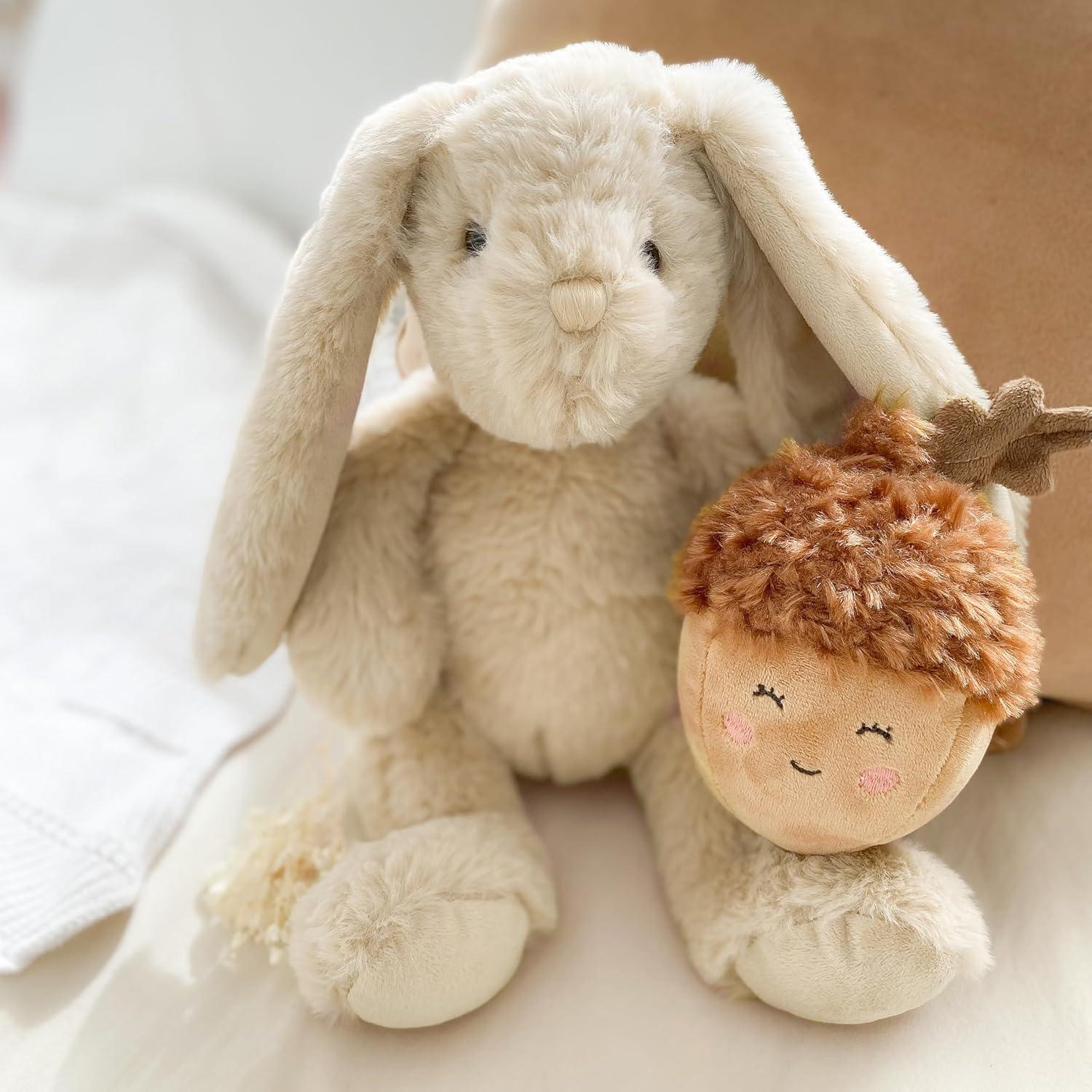 Buffy Beige Plush Bunny Toy for Easter, 15 inches