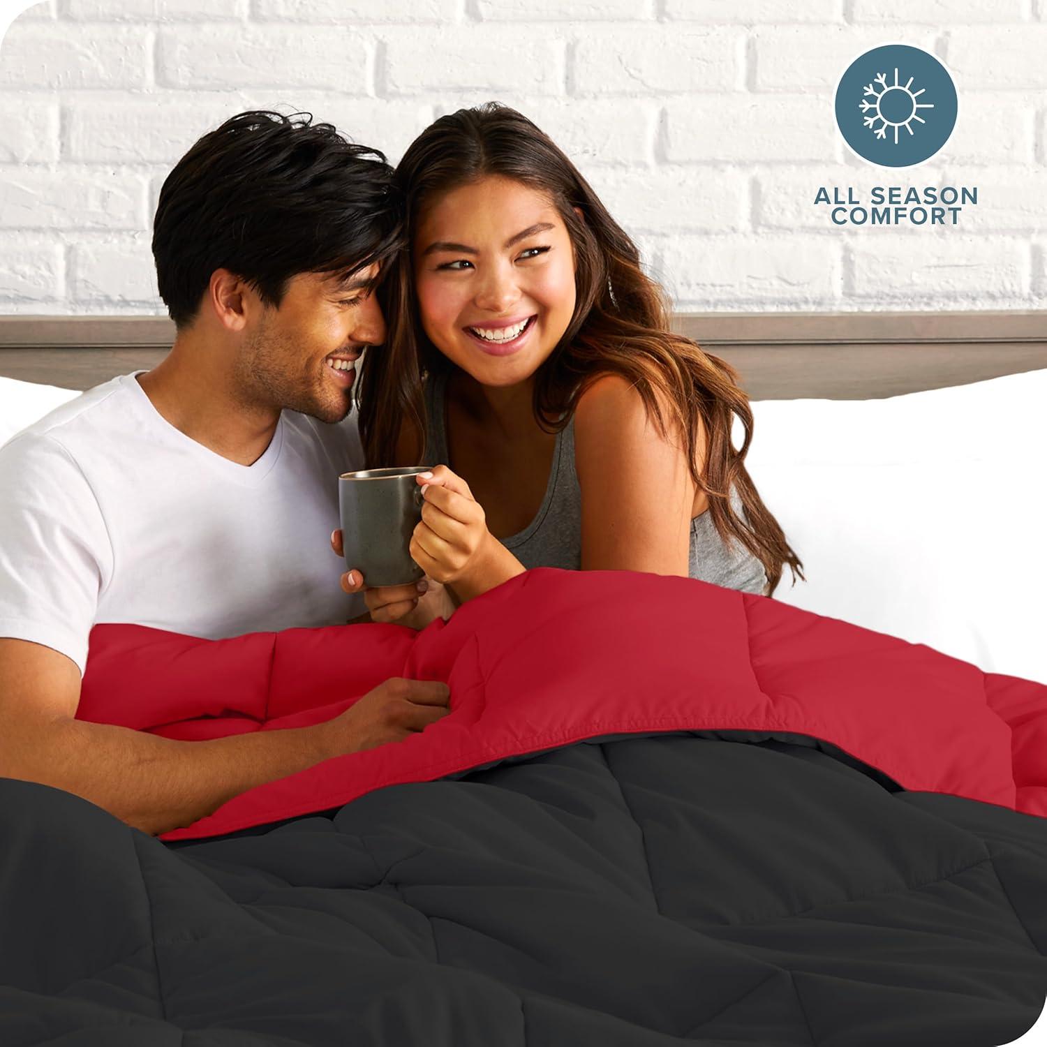 Bare Home Premium Ultra Soft Microfiber Reversible Comforter