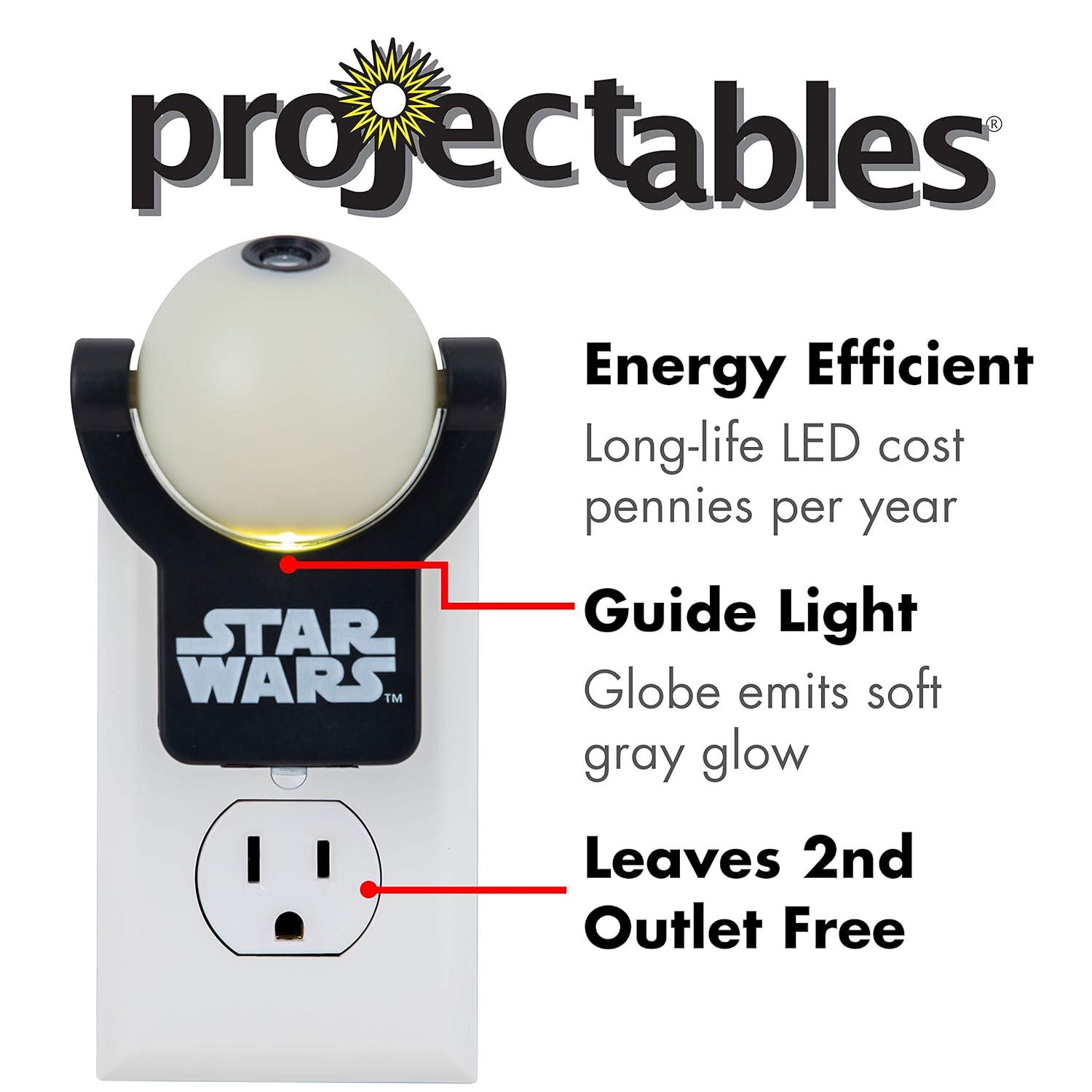 Projectables Star Wars LED Night Light, X-Wing Fighter, Dusk to Dawn, 43644
