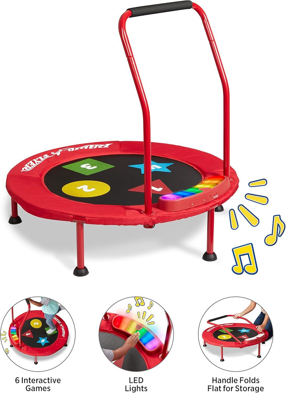 Game Time Interactive Kids' Trampoline with Lights  Sounds