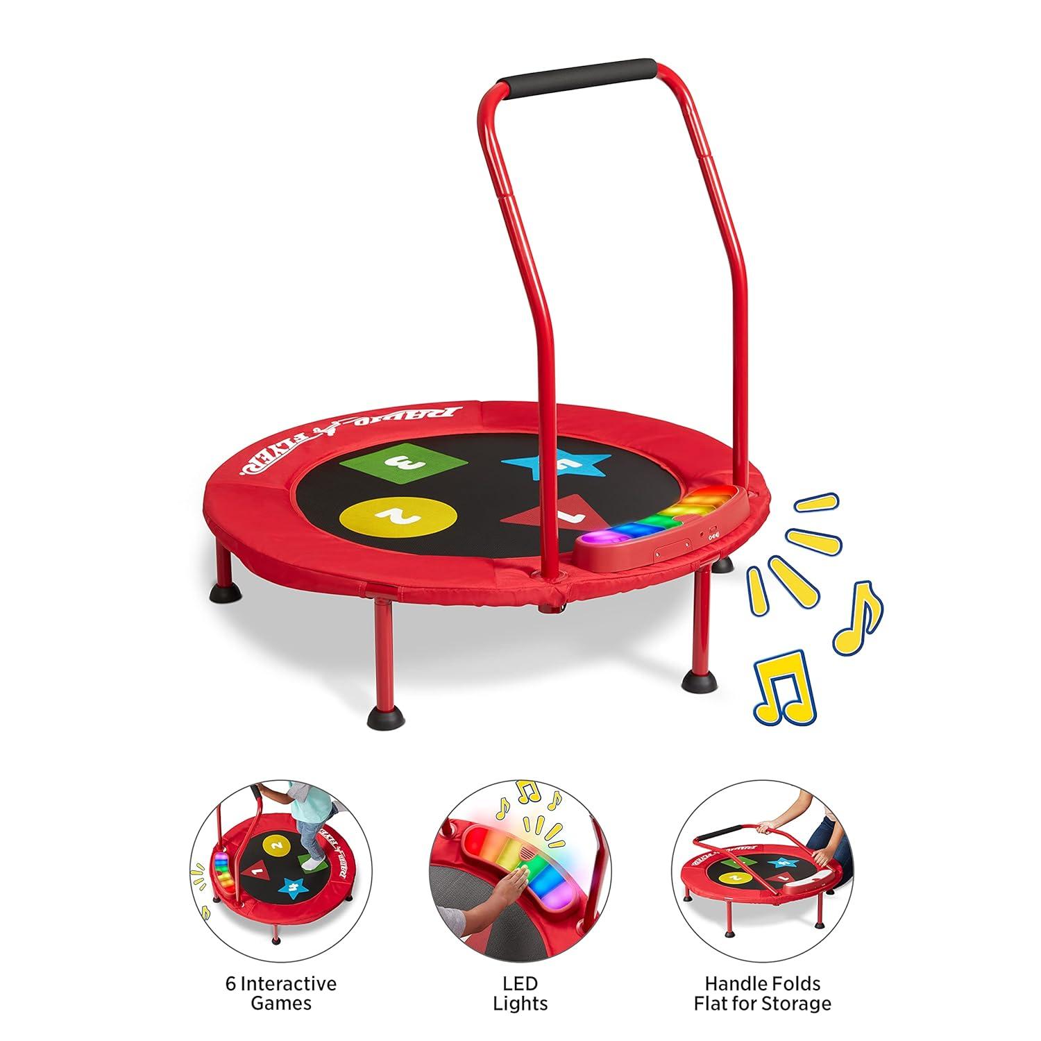 Game Time Interactive Kids' Trampoline with Lights  Sounds