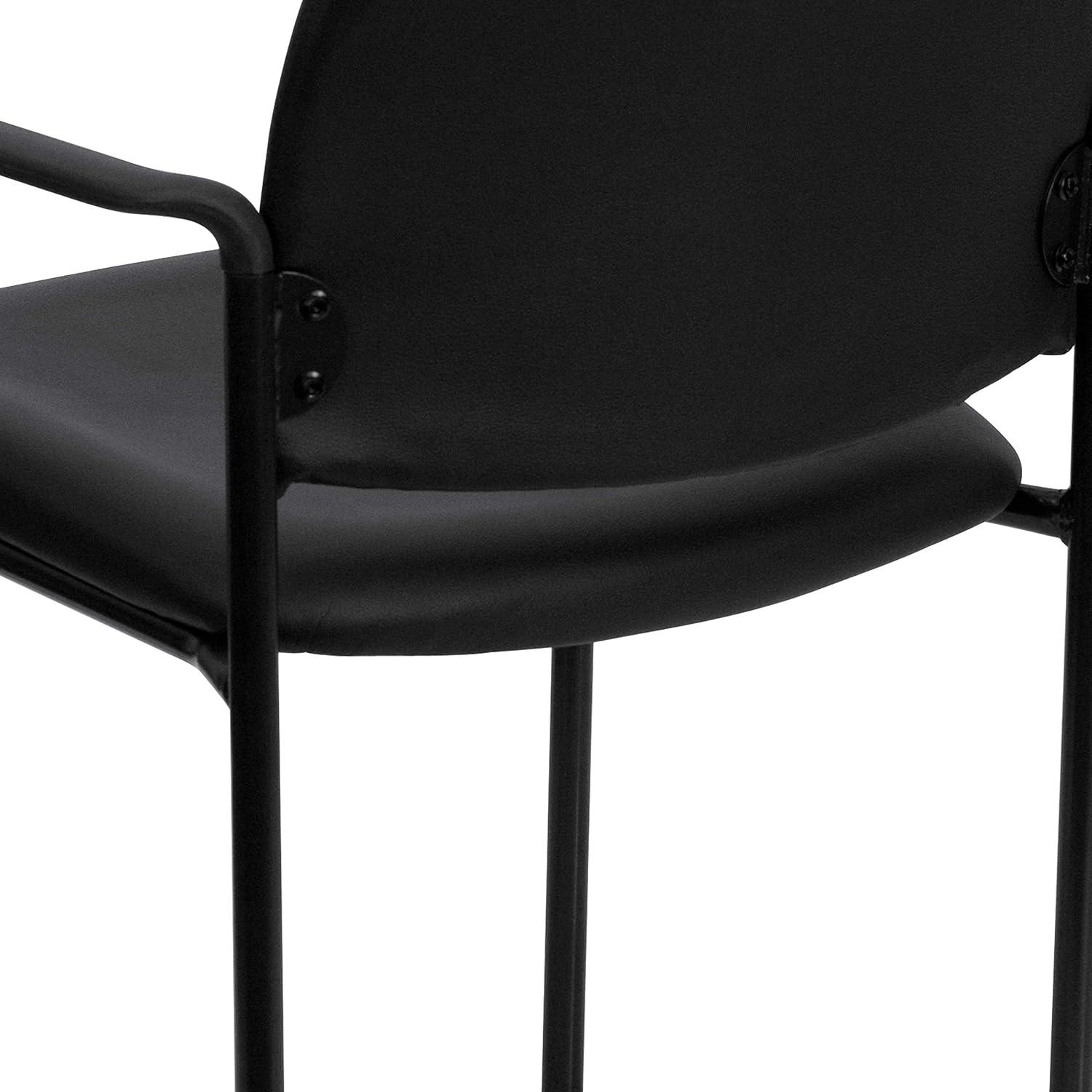 Prather Tania Comfort Vinyl Upholstered Stackable Side Reception Chair by Flash Furniture