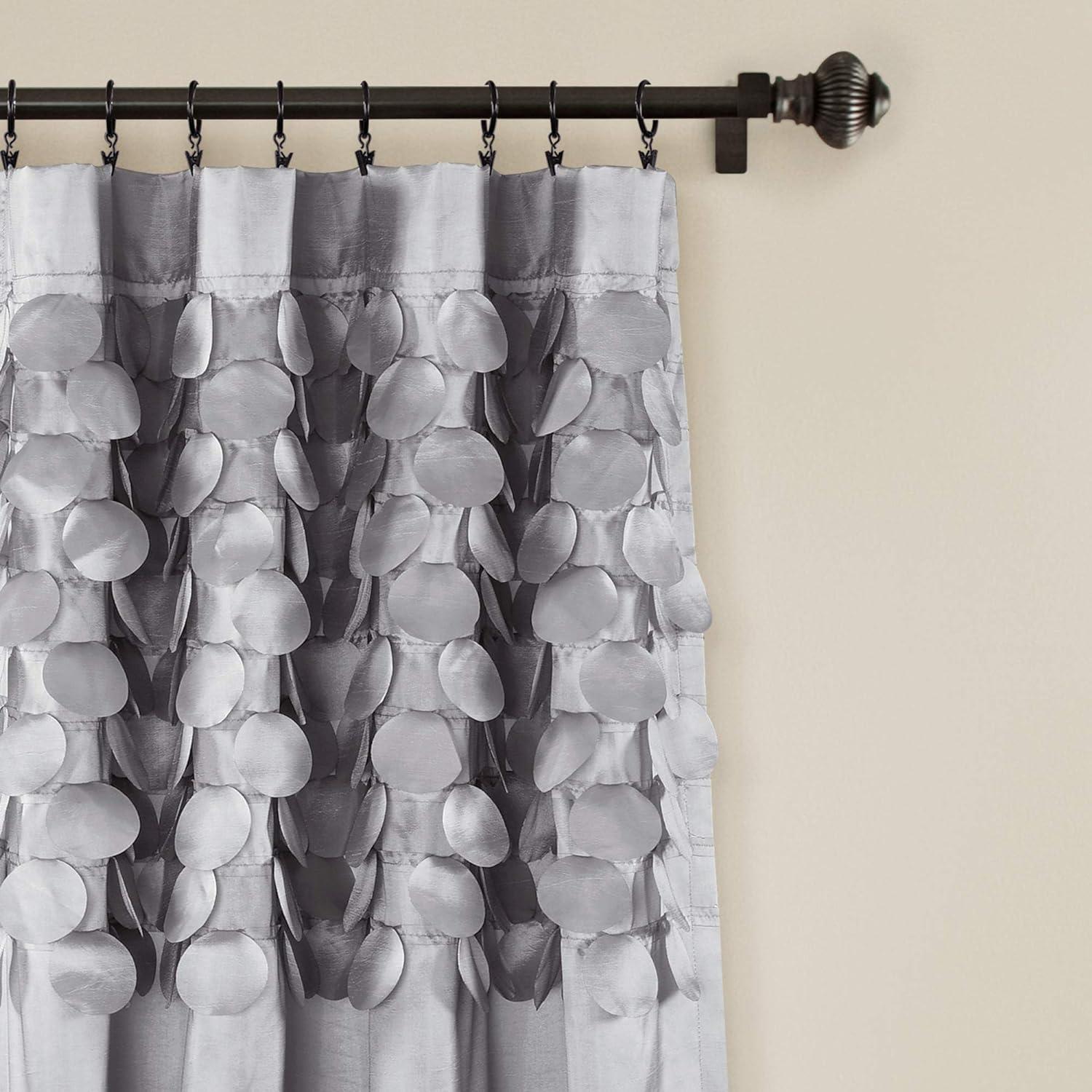 Lush Decor Polyester Semi Sheer Curtain Pair (Set of 2)