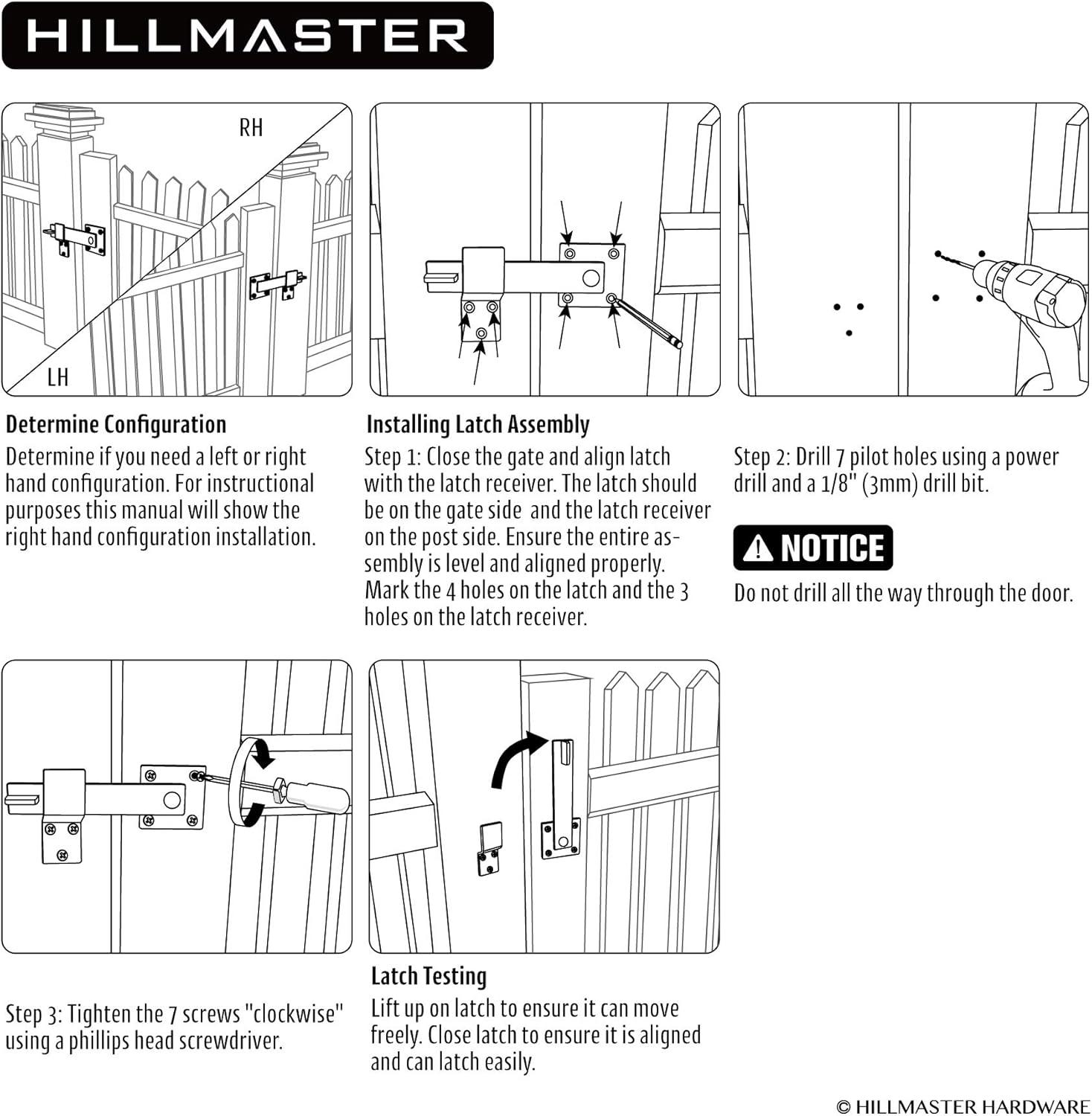 Sturdy 6" Farm Flip Fence Gate Latch, Barn Door Lock Flip Latch Hardware, Rustic Gate Lock for Cabinet, Shed, Sliding Doors, Matte Black