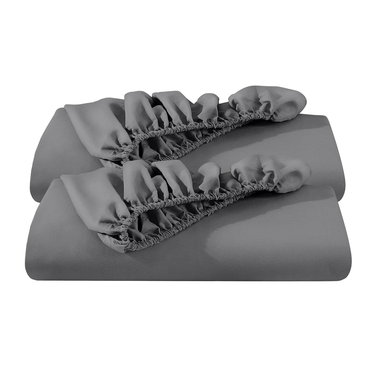 Bare Home Ultra-soft Microfiber Deep Pocket Fitted Sheet (Set of 2)