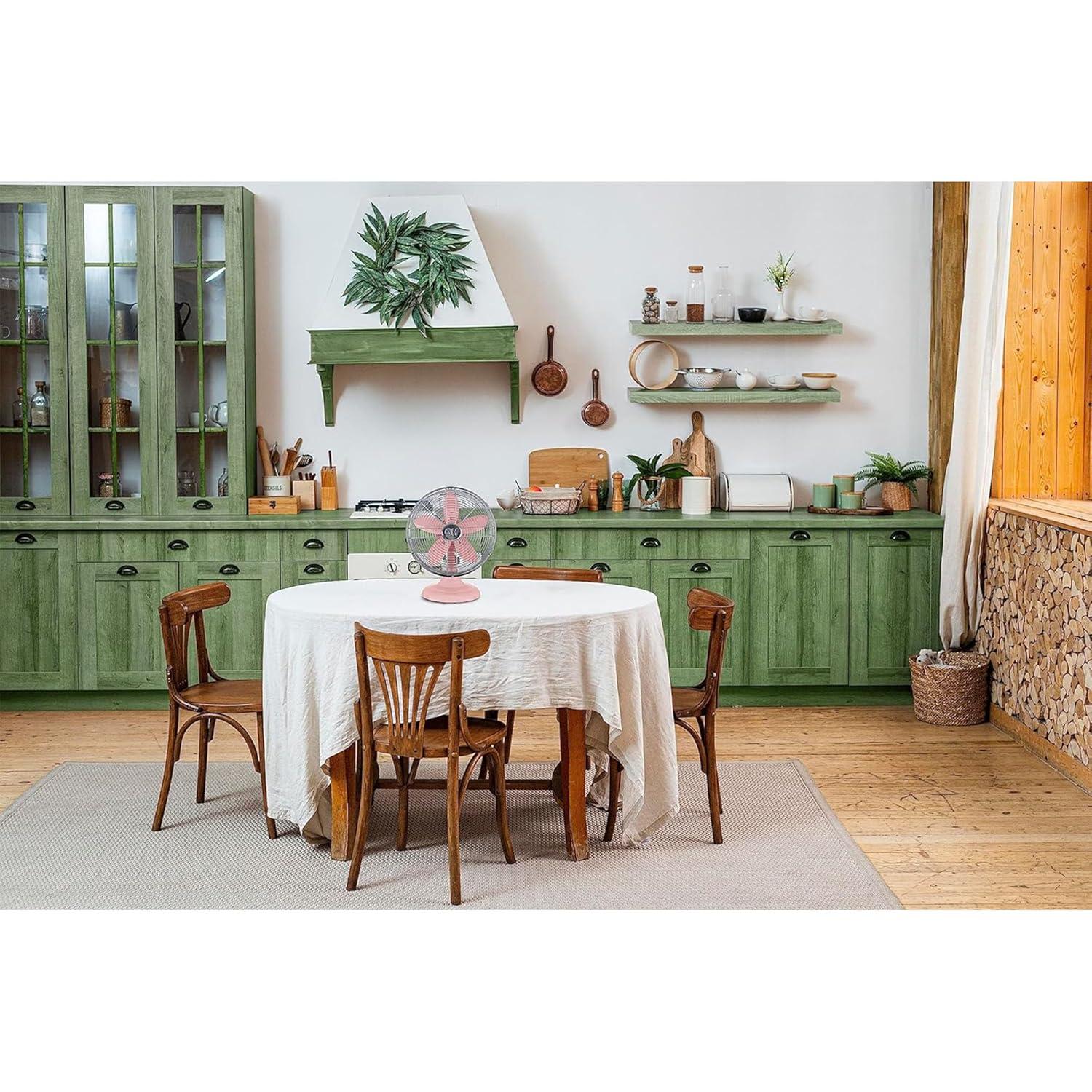 Good Housekeeping Good Housekeeping's All-Metal Retro 3-Speed 12" Oscillating Office Desk Table Fan (Multiple Finishes Available)