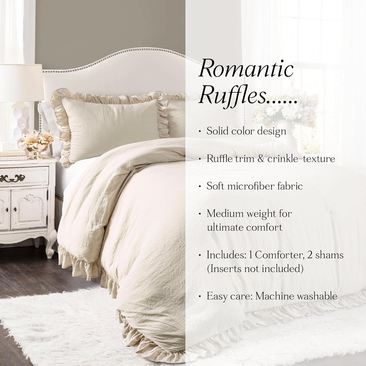 Lush Decor Reyna Microfiber 3 Piece Comforter Set