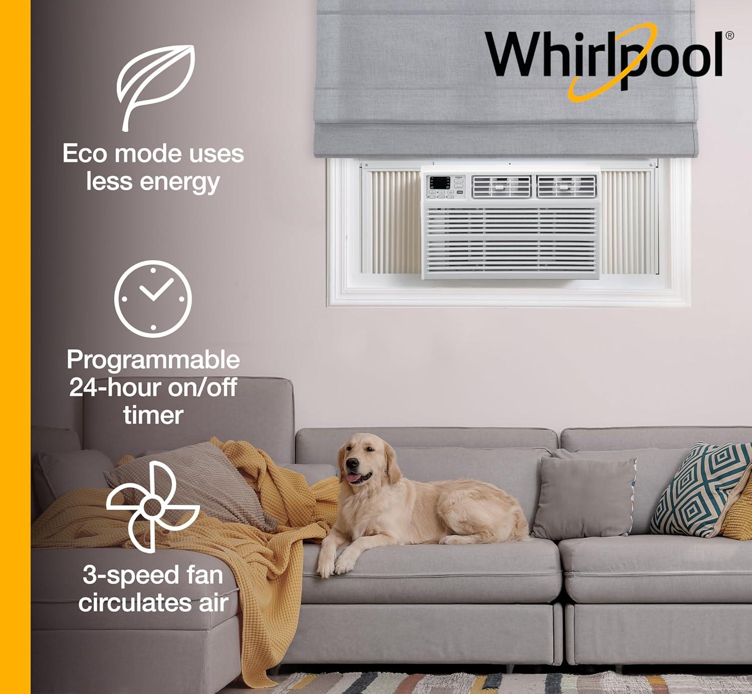 Whirlpool 12000 BTU Energy Star Window Air Conditioner for 550 Square Feet with Remote Included