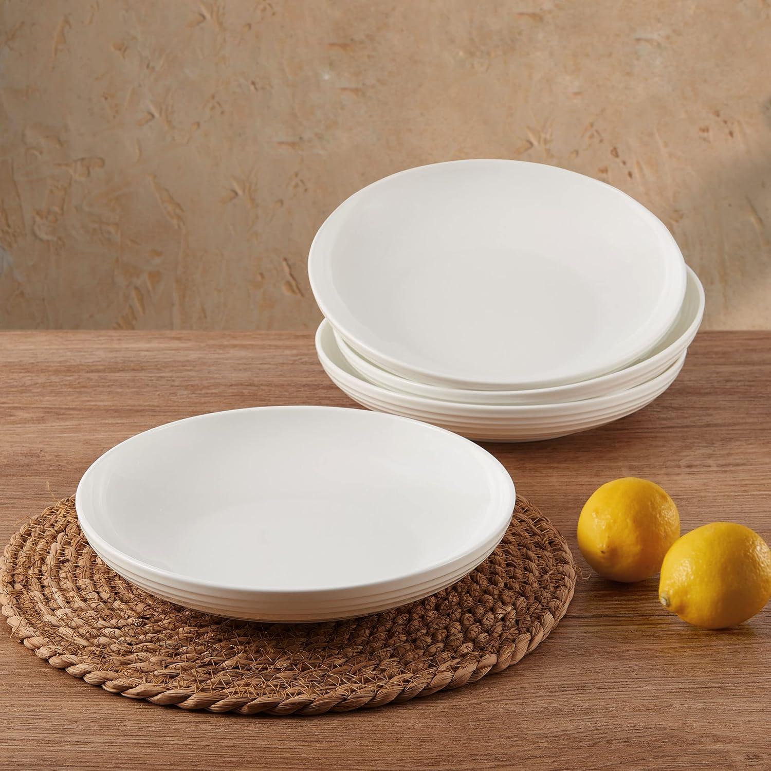 Ciara 9 in. Bone China Pasta Bowls