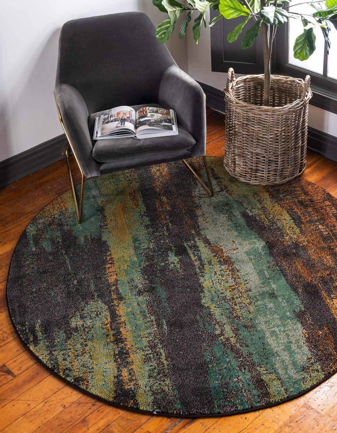 Unique Loom 8' 0 x 8' 0 Jardin Lilly Multi Area Rug