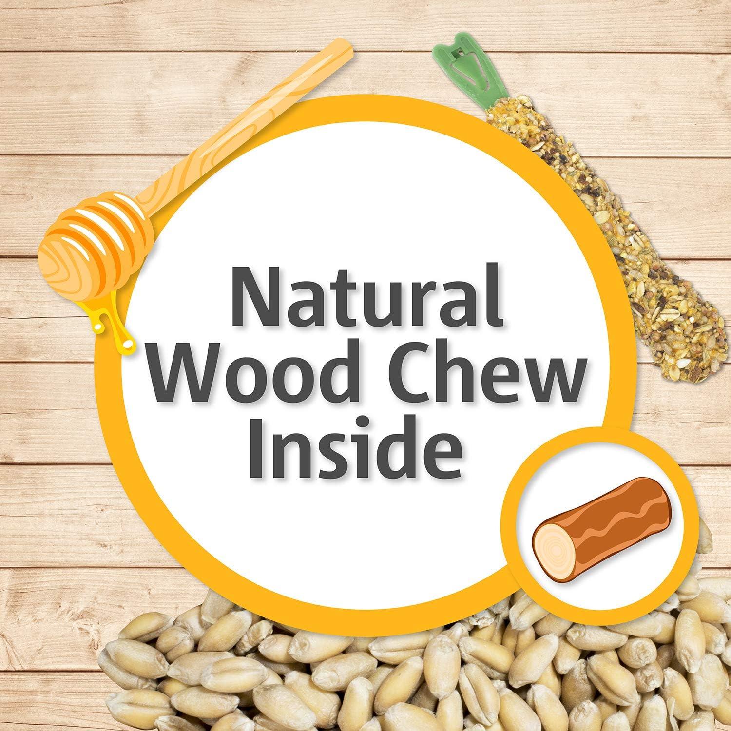 Vitakraft Crunch Sticks Parakeet Treat - Egg and Honey - Pet Bird Treat Toy