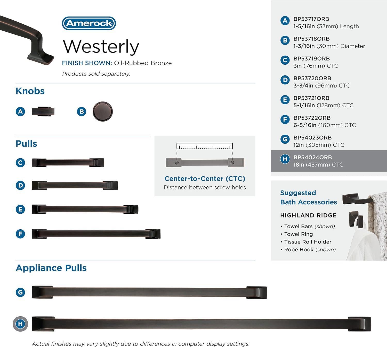 Amerock Westerly Appliance Pull