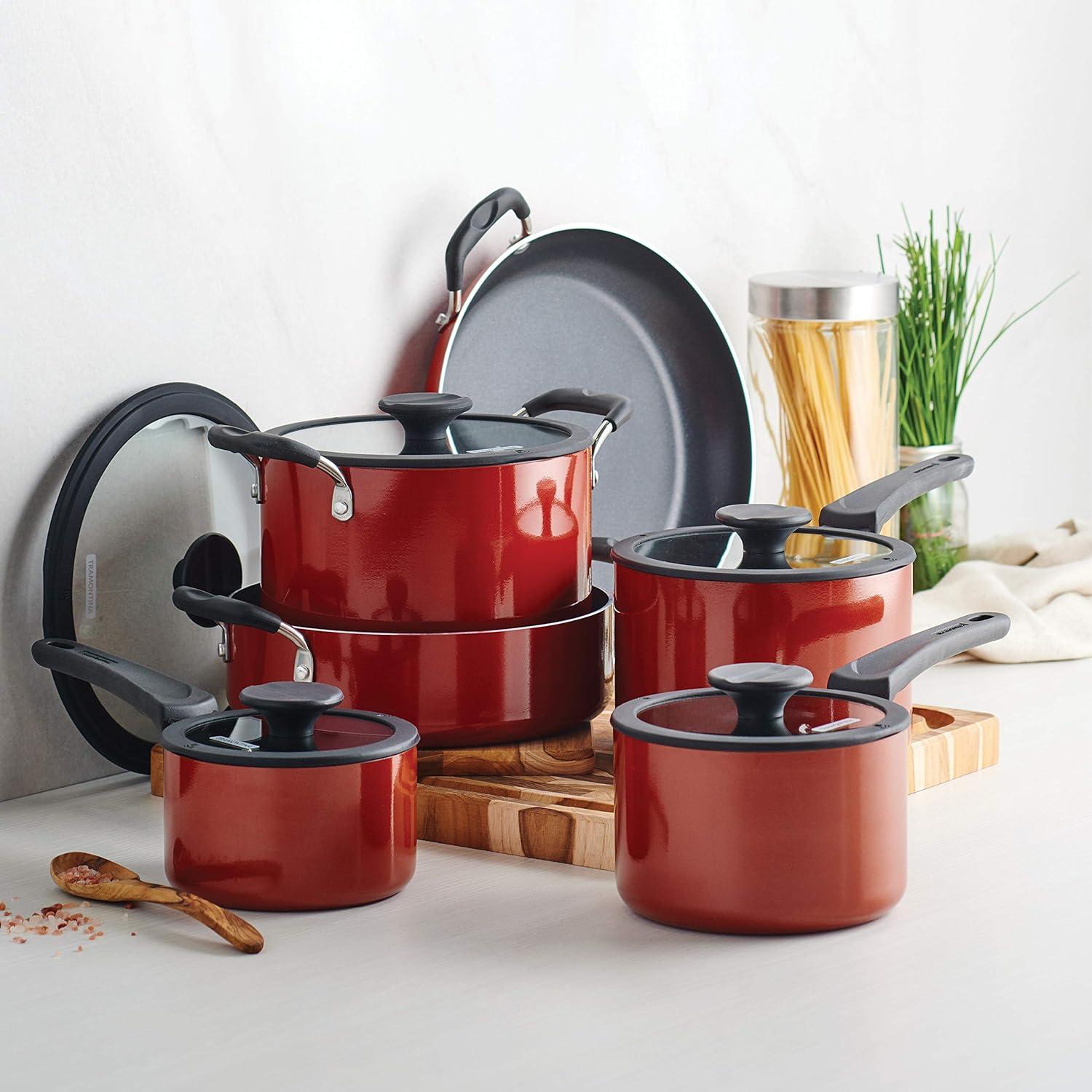 Tramontina Tramontina Aluminum Non Stick 11 Pc Nesting Cookware Set