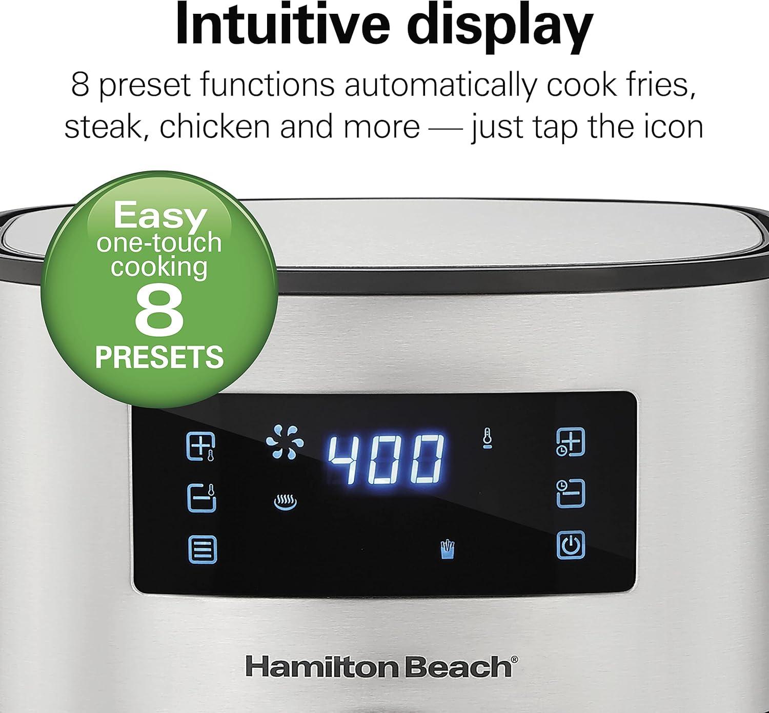 Hamilton Beach® 5.8 Quart Digital Air Fryer 5.8 Quart Capacity