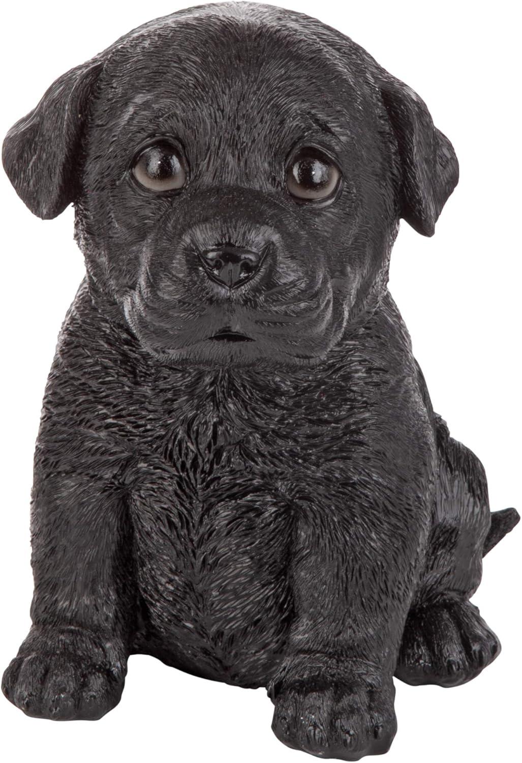 Design Toscano Black Lab Puppy Partner Collectible Dog Statue - Black