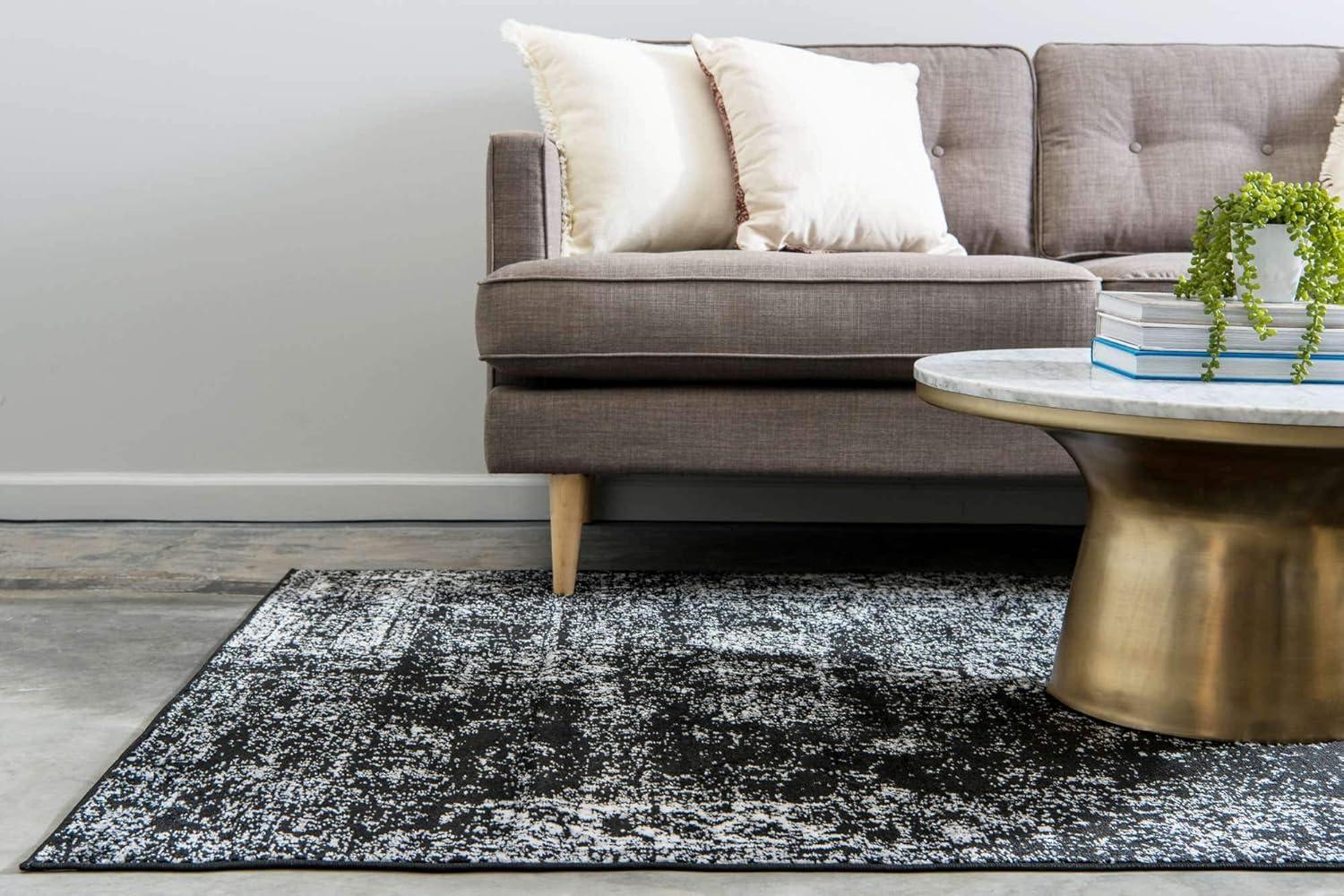 Unique Loom 9' 0 x 12' 0 Sofia Casino Black Area Rug