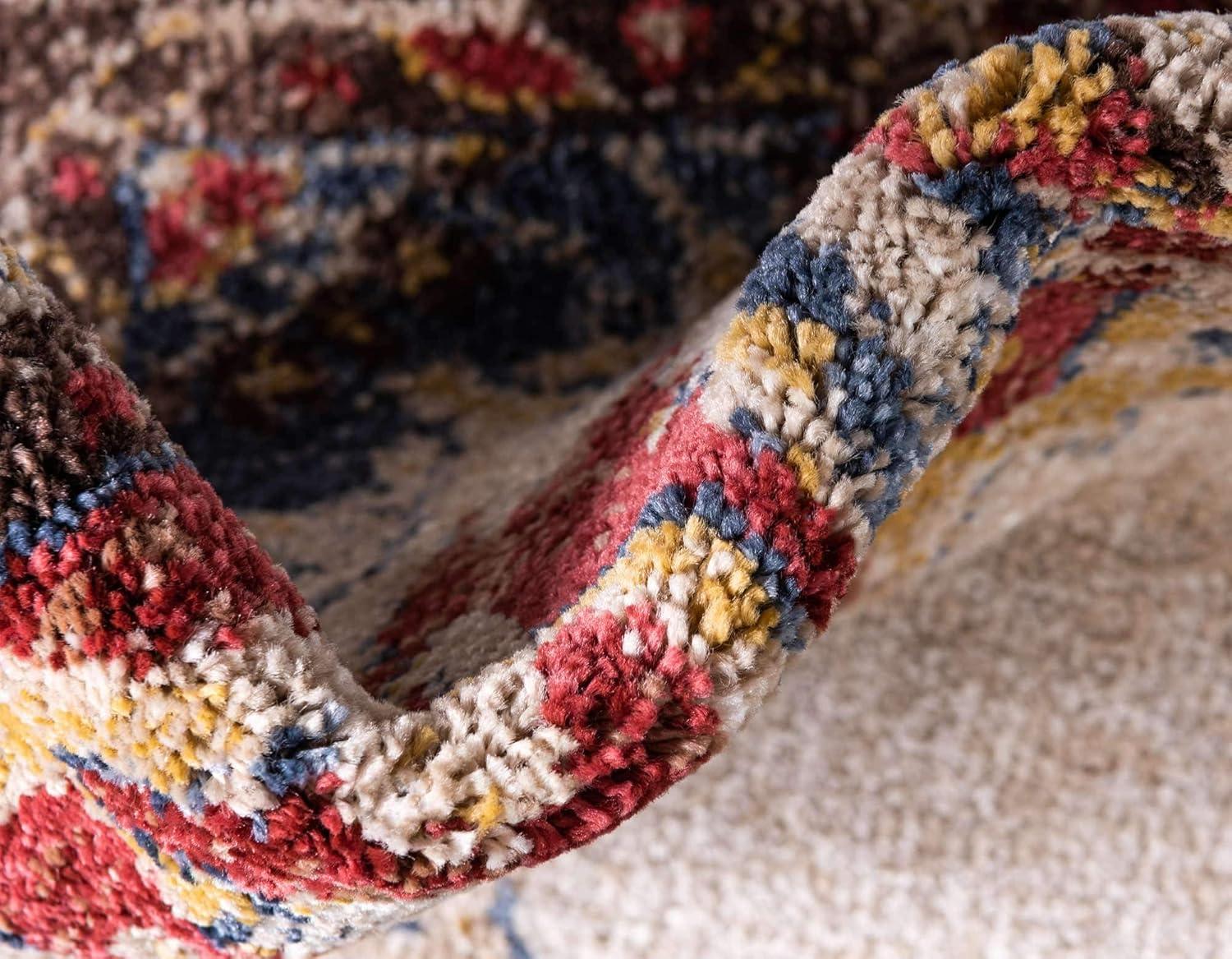 Unique Loom 5' 0 x 8' 0 Utopia Helios Cream Area Rug