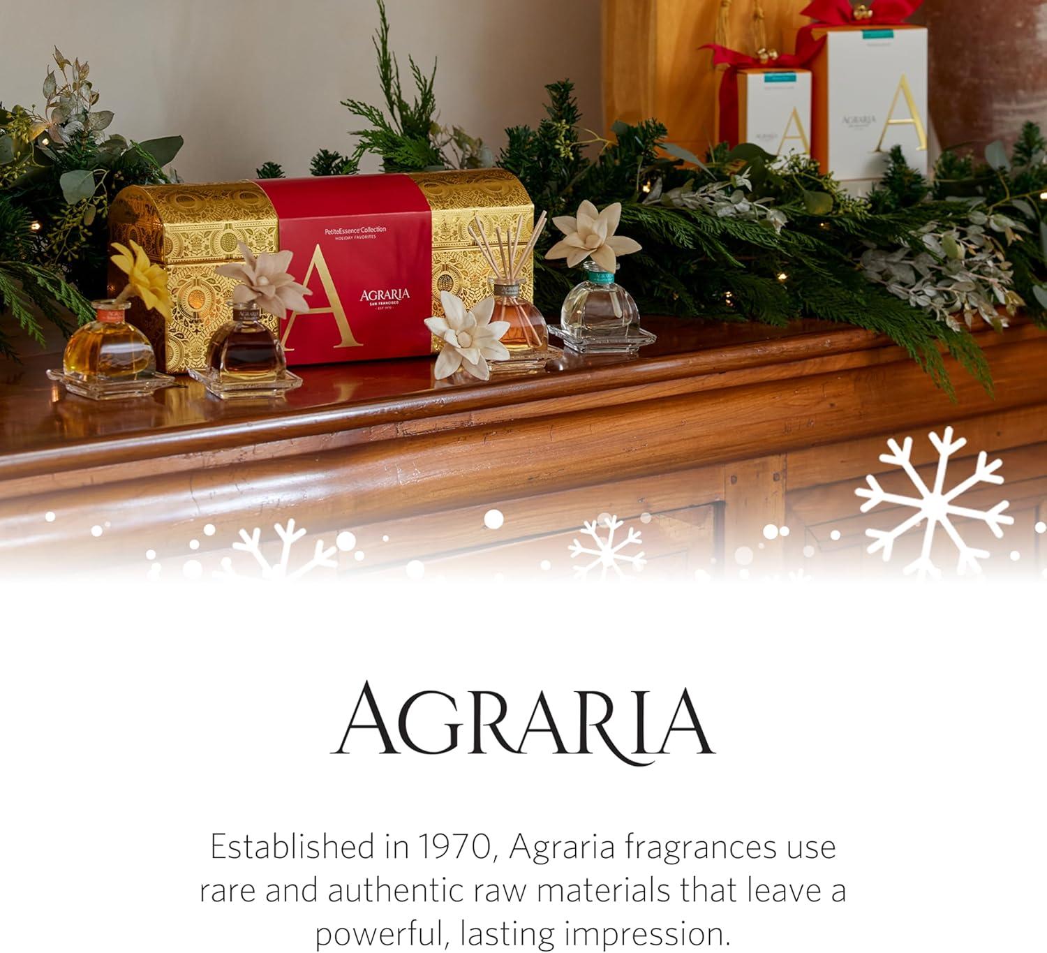 PetiteEssence Blue Spruce Reed Diffuser with Handcrafted Sola Flower