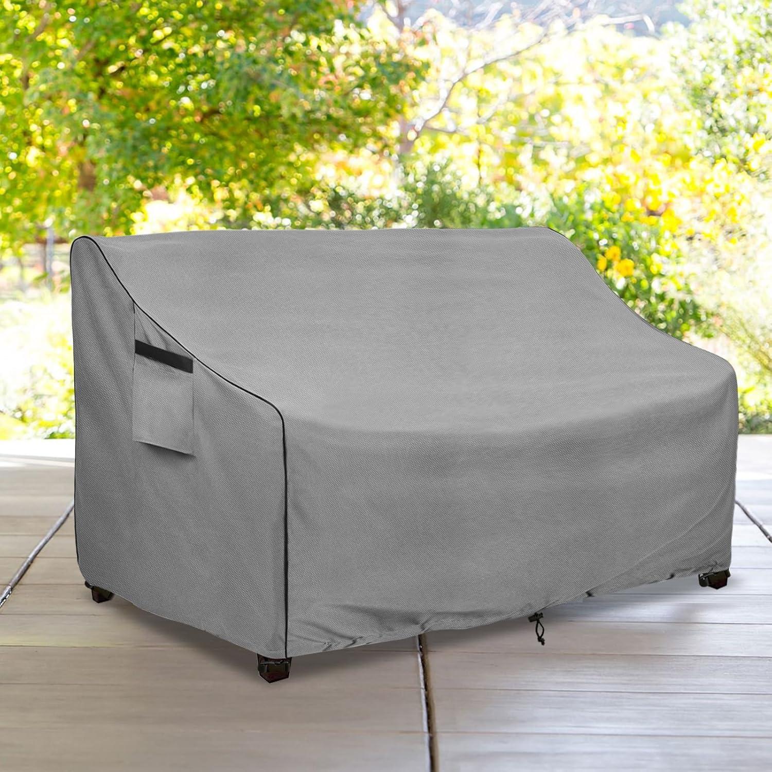 Outdoor Patio Furniture Covers Waterproof ,Durable 3-Seater Sofa Cover Fits up to 79W x 38D x 35H inches