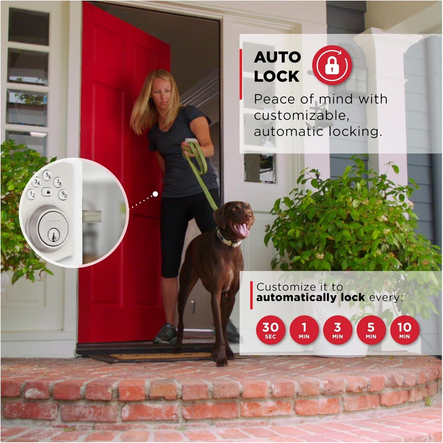 Powerbolt 240 5-Button Keypad Venetian Bronze Traditional Electronic Deadbolt Door Lock
