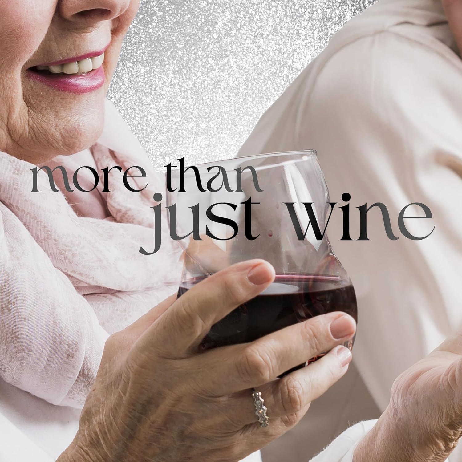 Dragon Glassware 16 oz Stemless Wine Glasses Clear Set of 2