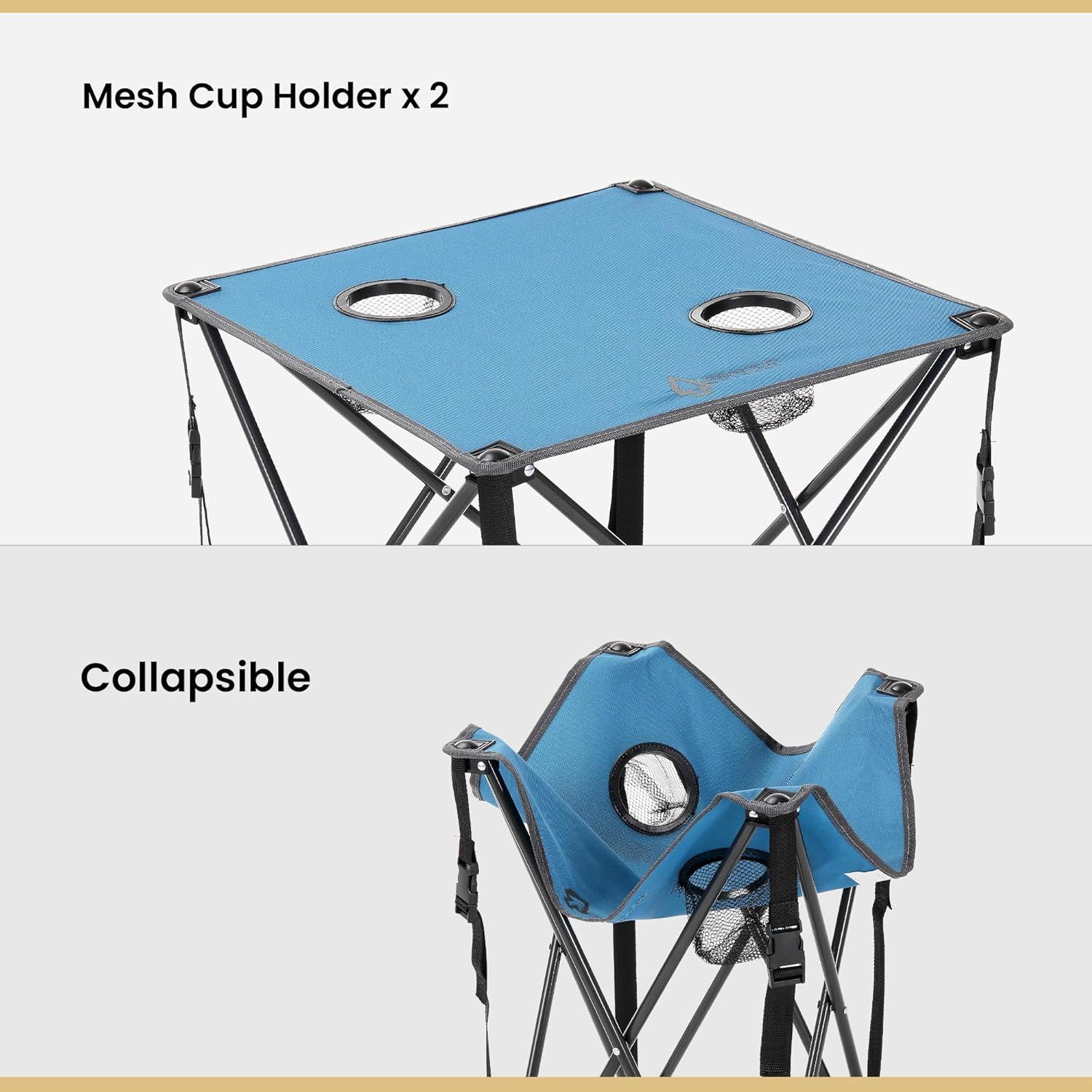 ARROWHEAD Outdoor Square Fabric Outdoor Folding Camping Table