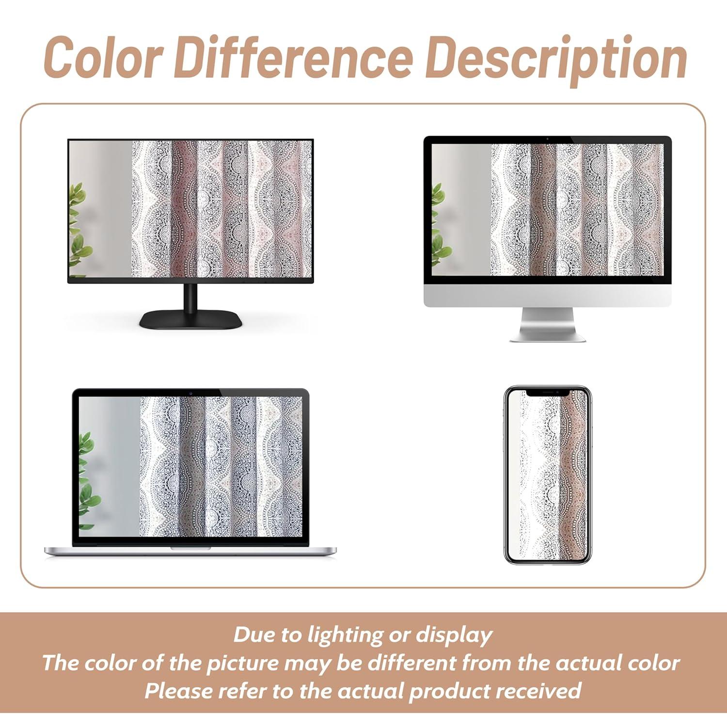 DriftAway Adrianne Damask and Floral Pattern Window Curtain Valance Single 52 Inch by 14 Inch Plus 1.75 Inch Header Beige and Gray