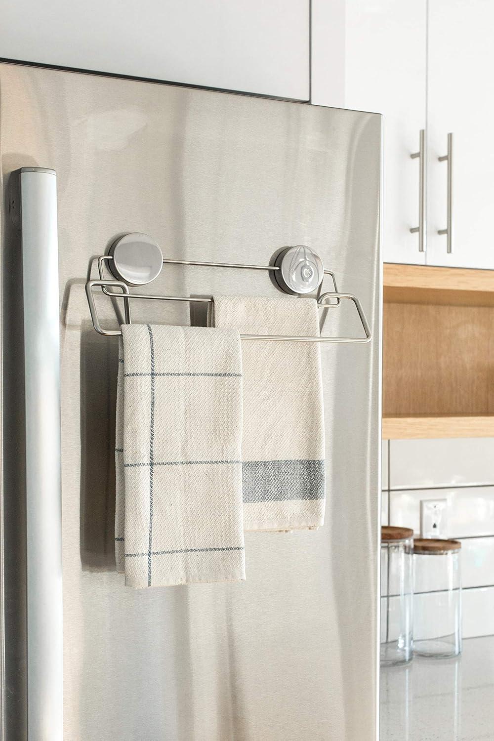 Better Houseware Stainless Steel Magnetic Towel Bar in Silver