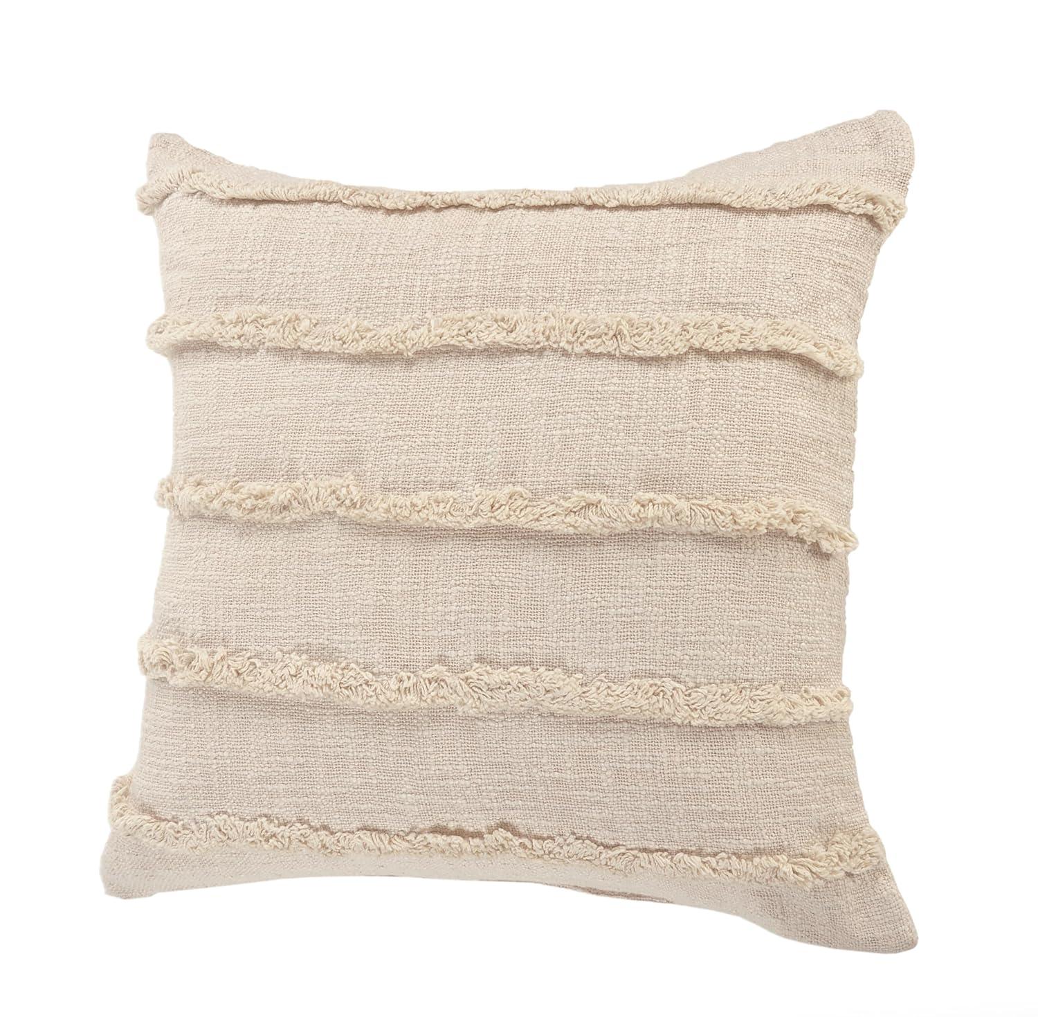 Ox Bay Birch Solid Organic Cotton Square 4 Piece Pillow Cover Set