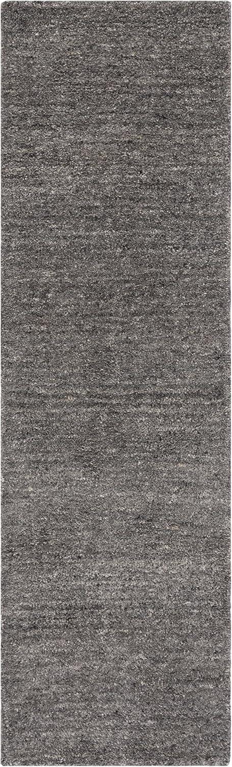 SAFAVIEH Himalaya Flanagan Solid Runner Rug, Grey, 2'3" x 8'