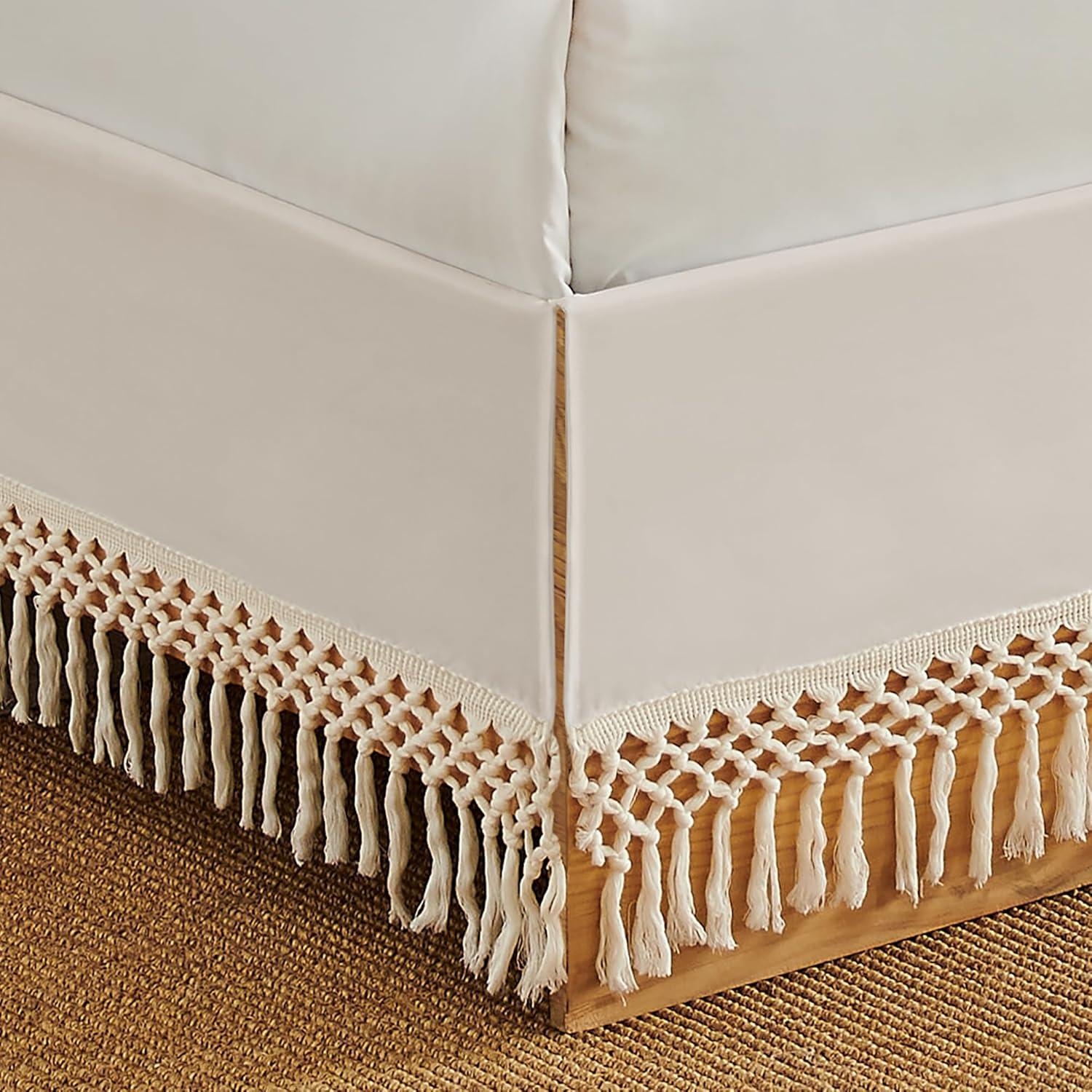 Sweet Jojo Designs Boho Fringe Macrame 14" Bed Skirt by Sweet Jojo Designs