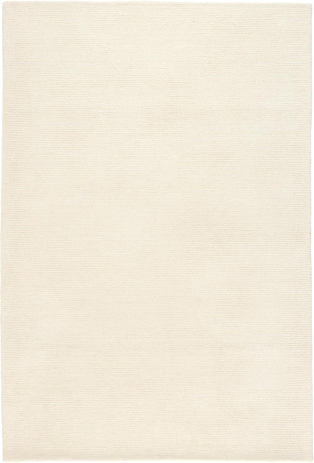 Town & Country Luxe Rita Ribbed Textured Hand Tufted 100% Wool Area Rug, Taupe/Ivory, 6"x9"