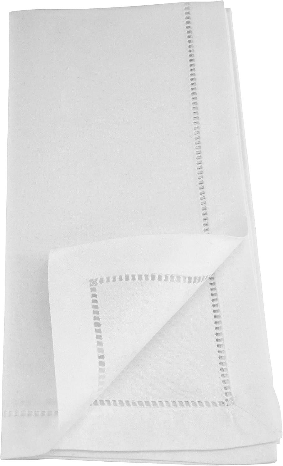 Saro Lifestyle Embr'd Berry Branch Napkin, 20" Square, White (Set of 6)