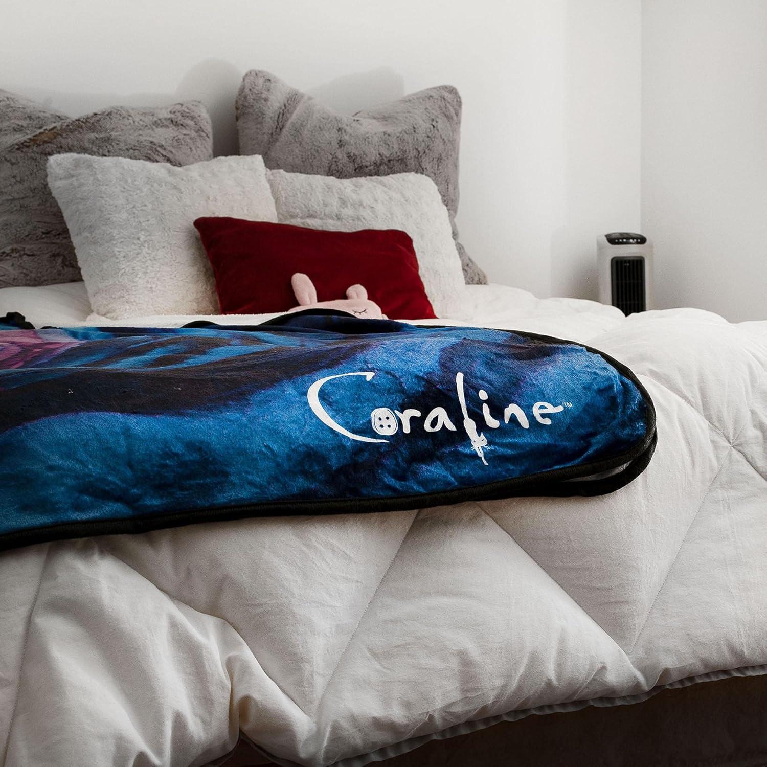 Surreal Entertainment Coraline Fleece Throw Blanket | 45 x 60 Inches