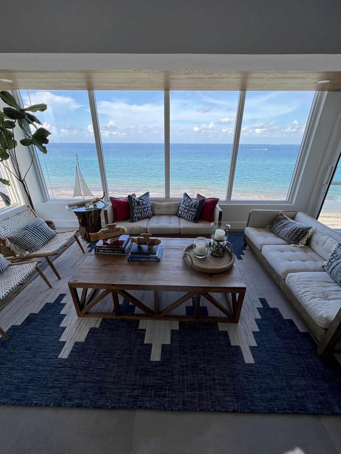 Hauteloom Square Area Rug   Black