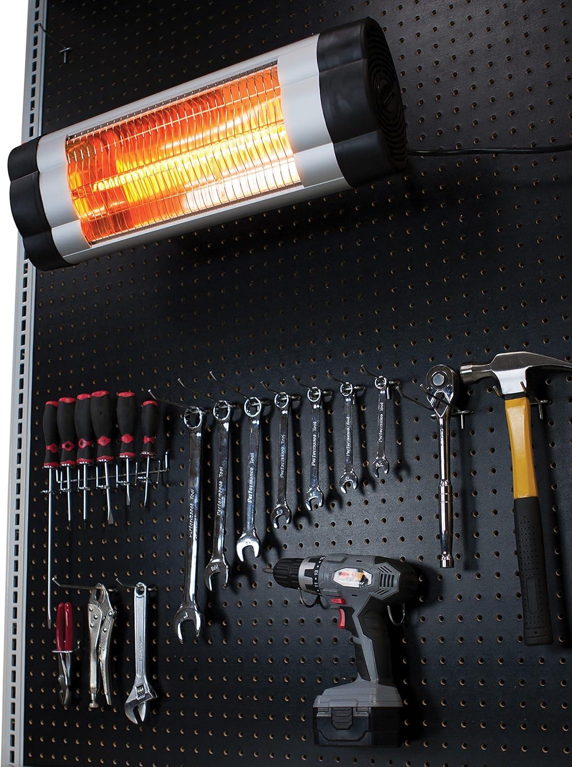 1500 Watt Stainless Steel Infrared Electric Heater with Thermostat