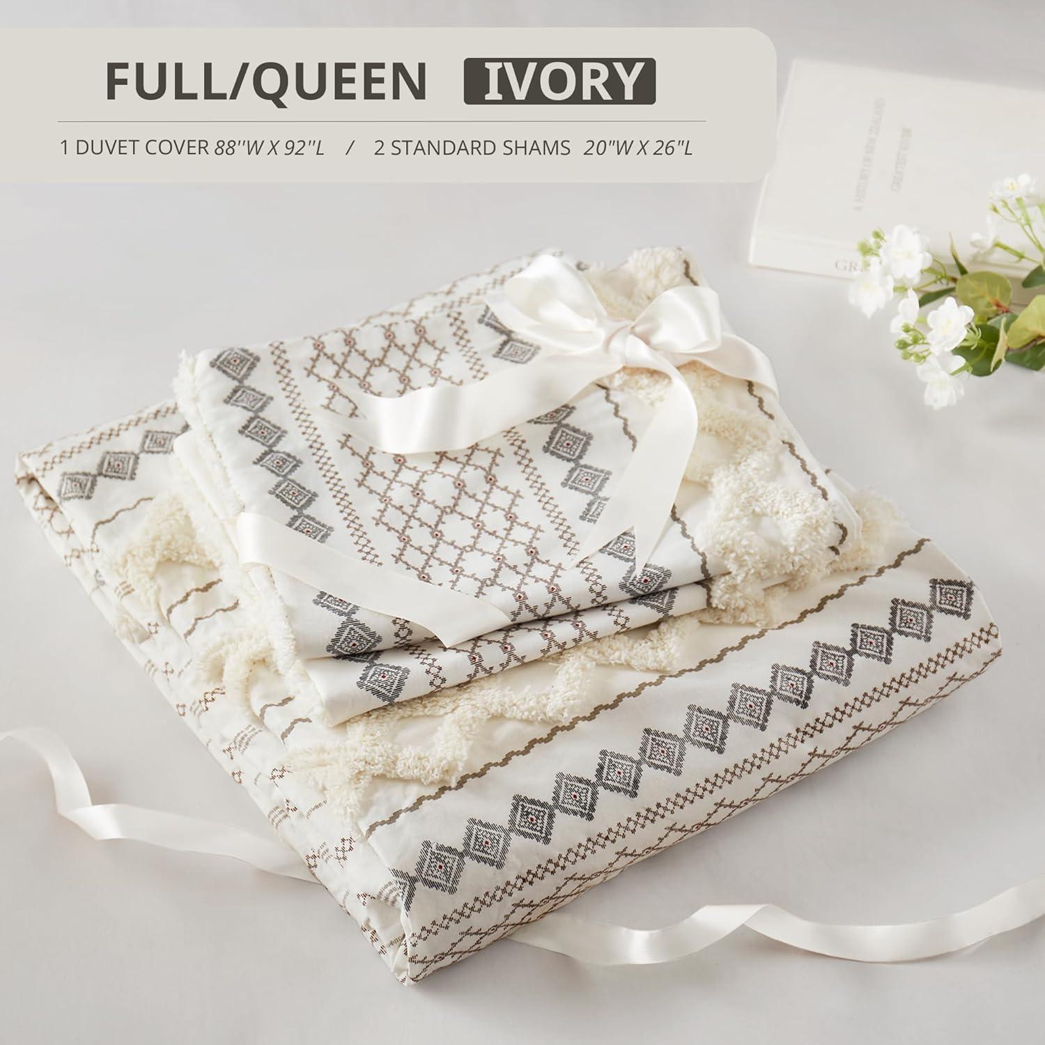 INK+IVY Imani Cotton Printed Duvet Cover Set