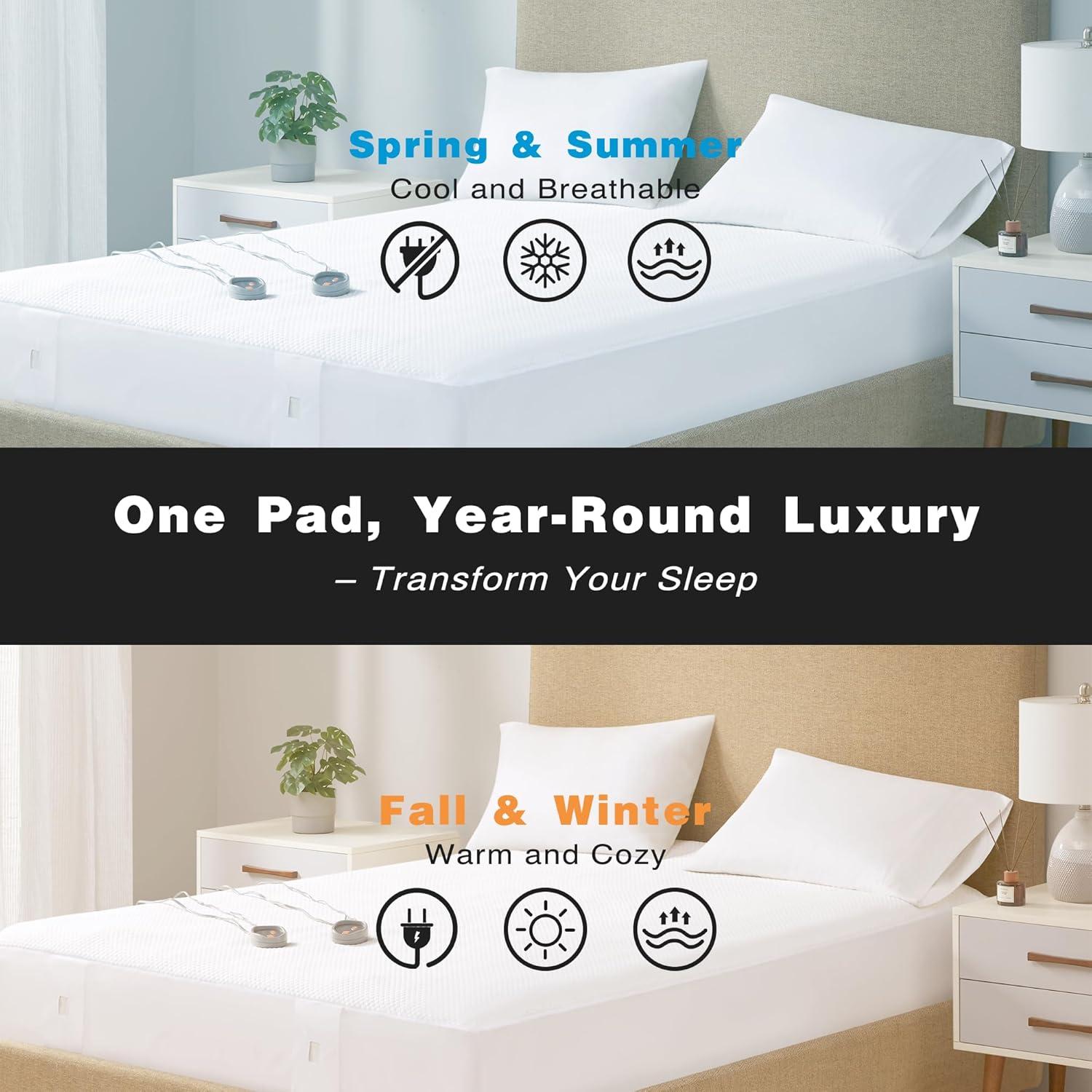 Beautyrest Cool Touch Heated Mattress Pad