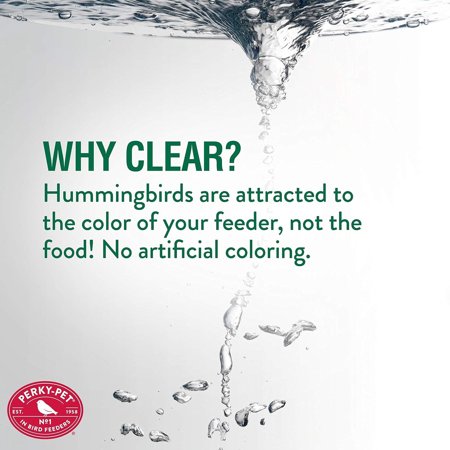 Perky-Pet Hummingbird Nectar Concentrate for Hummingbird Feeder - 32 oz - Makes 96 FL OZ of Food Nectar - 238CL