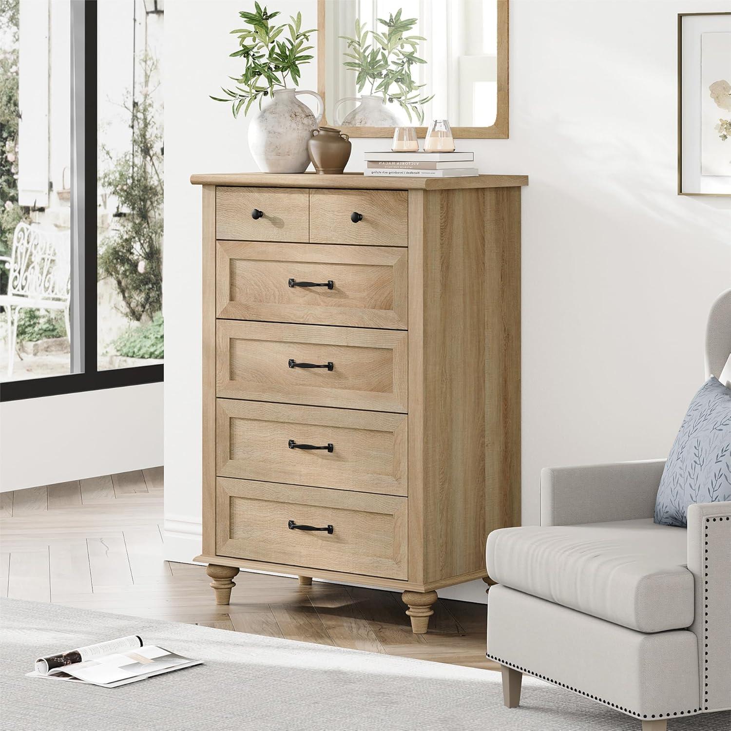 One Allium Way® 2 Piece Dresser Set - -Include One 5 Drawer Dresser & One 6 Drawer Dresser
