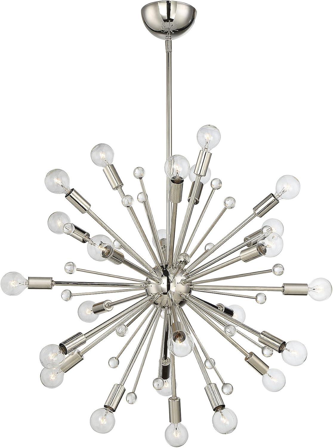 Savoy House Galea 24 - Light Chandelier in  Polished Nickel