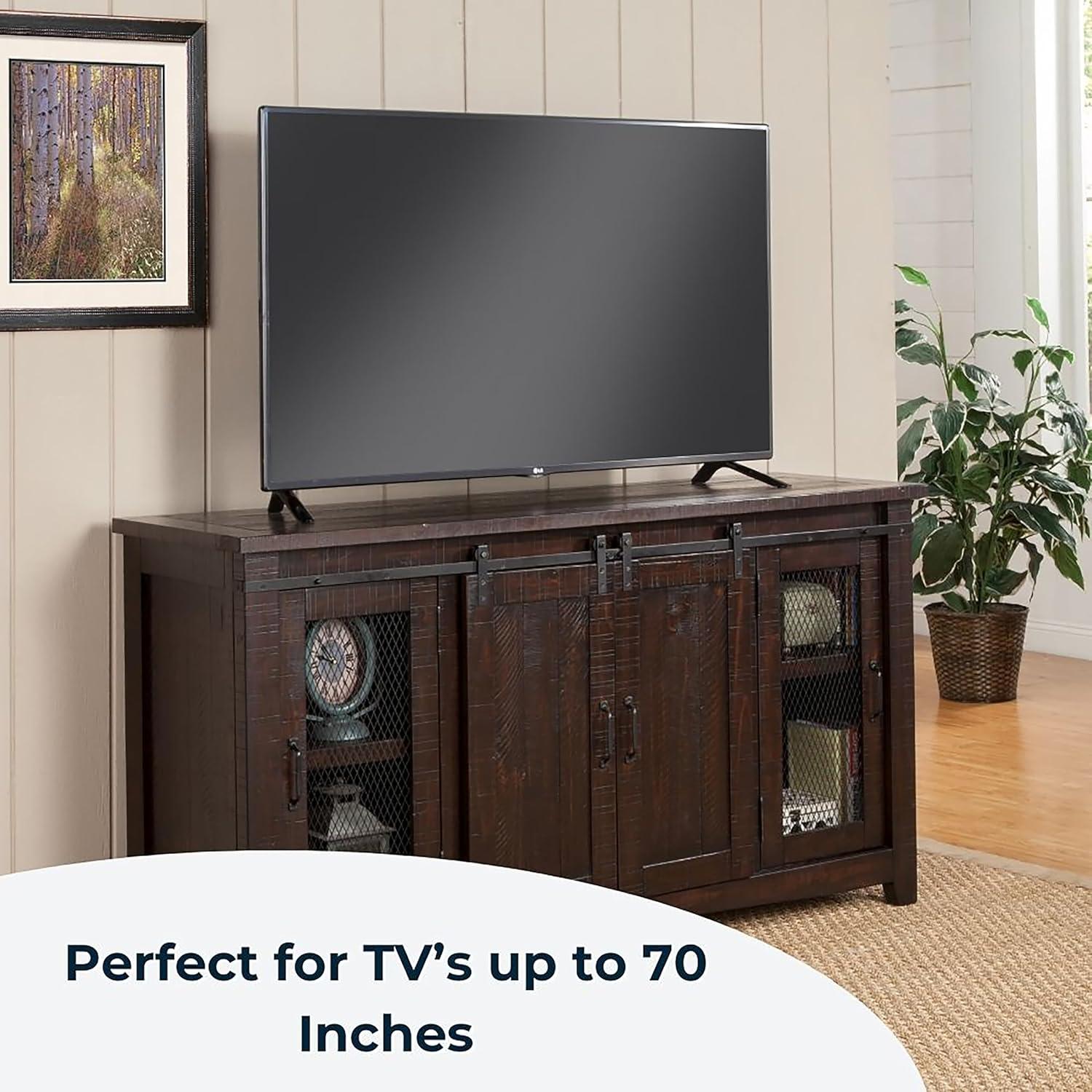 Durango 65" Solid Wood TV Stand Espresso Finish - Martin Svensson Home