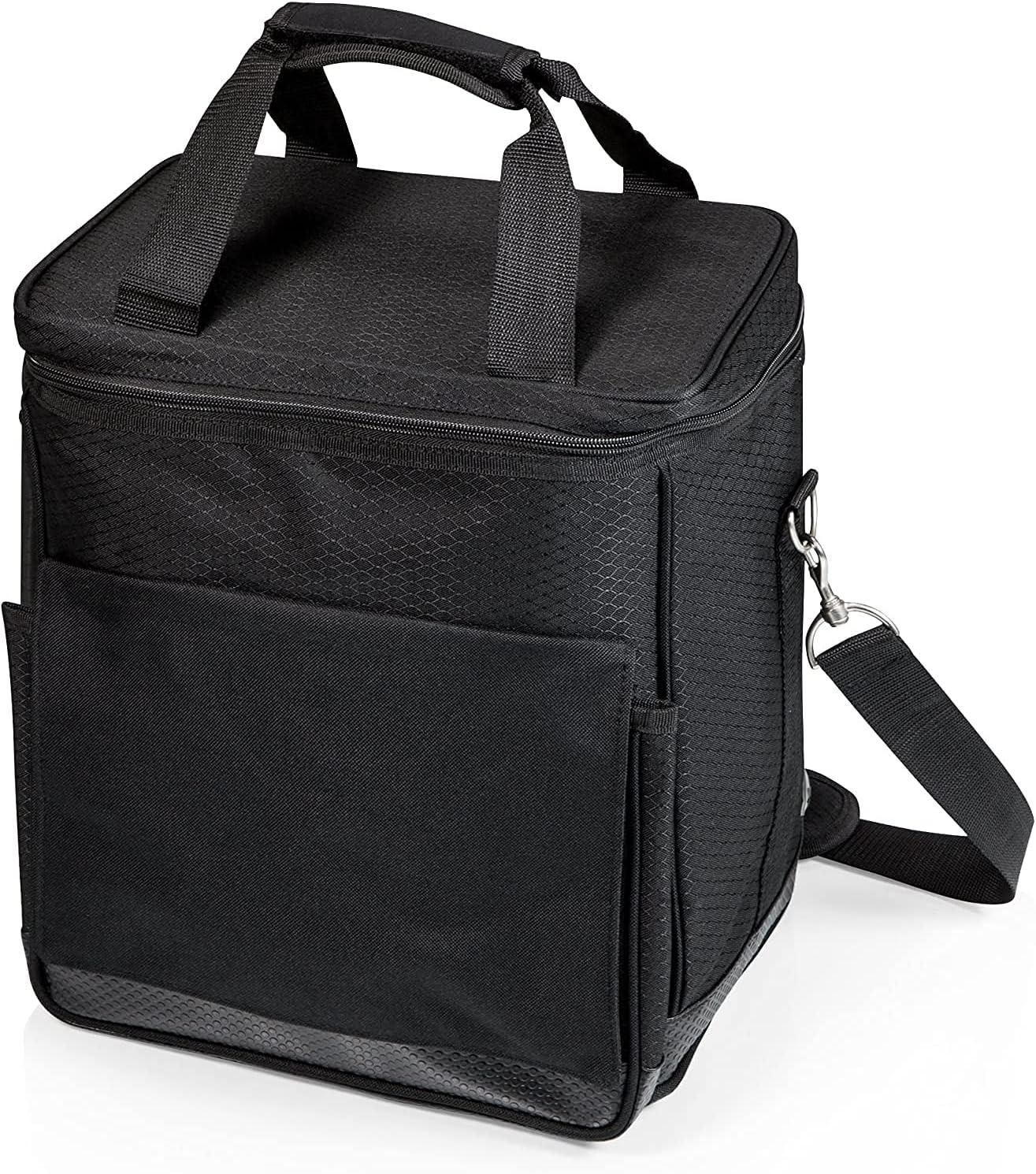 LEGACY Cellar 6-Bottle Wine Carrier & Cooler Tote - Insulated Traveling Portable Wine Bag Platinum