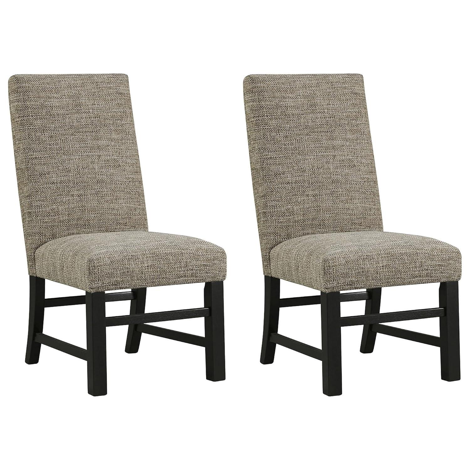 Signature Design by Ashley Sommerford Urban Farmhouse Upholstered Dining Chair, Set of 2, Brown