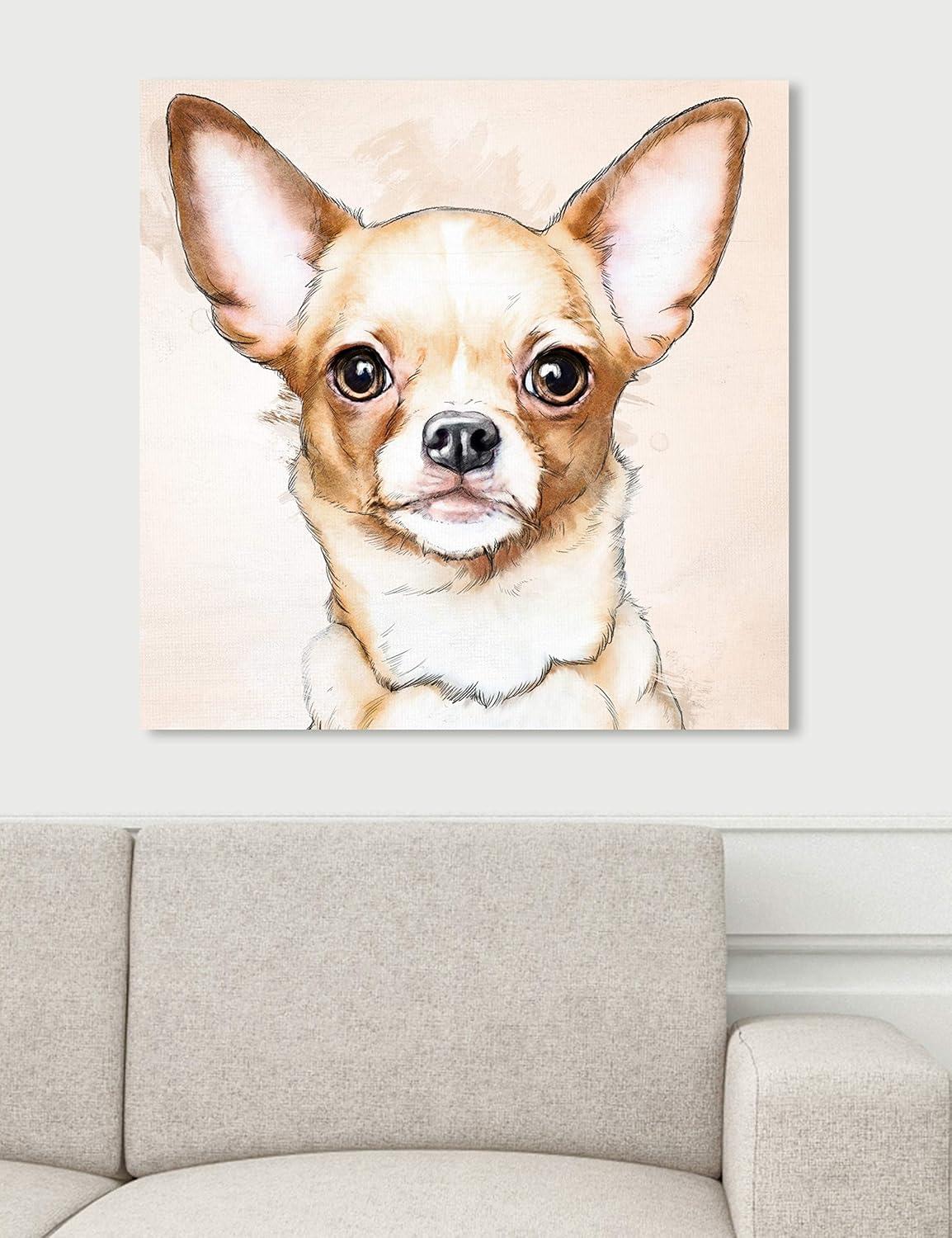 " Chihuahua Watercolor " Painting Print