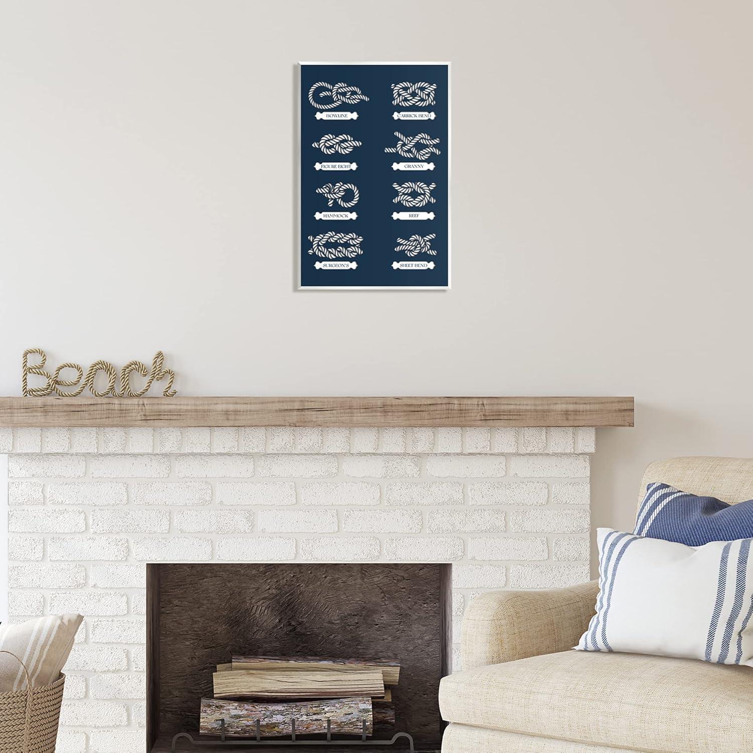 Stupell Industries Au-496-Giclee " Boating Knots Nautical Diagram " by Lil' Rue