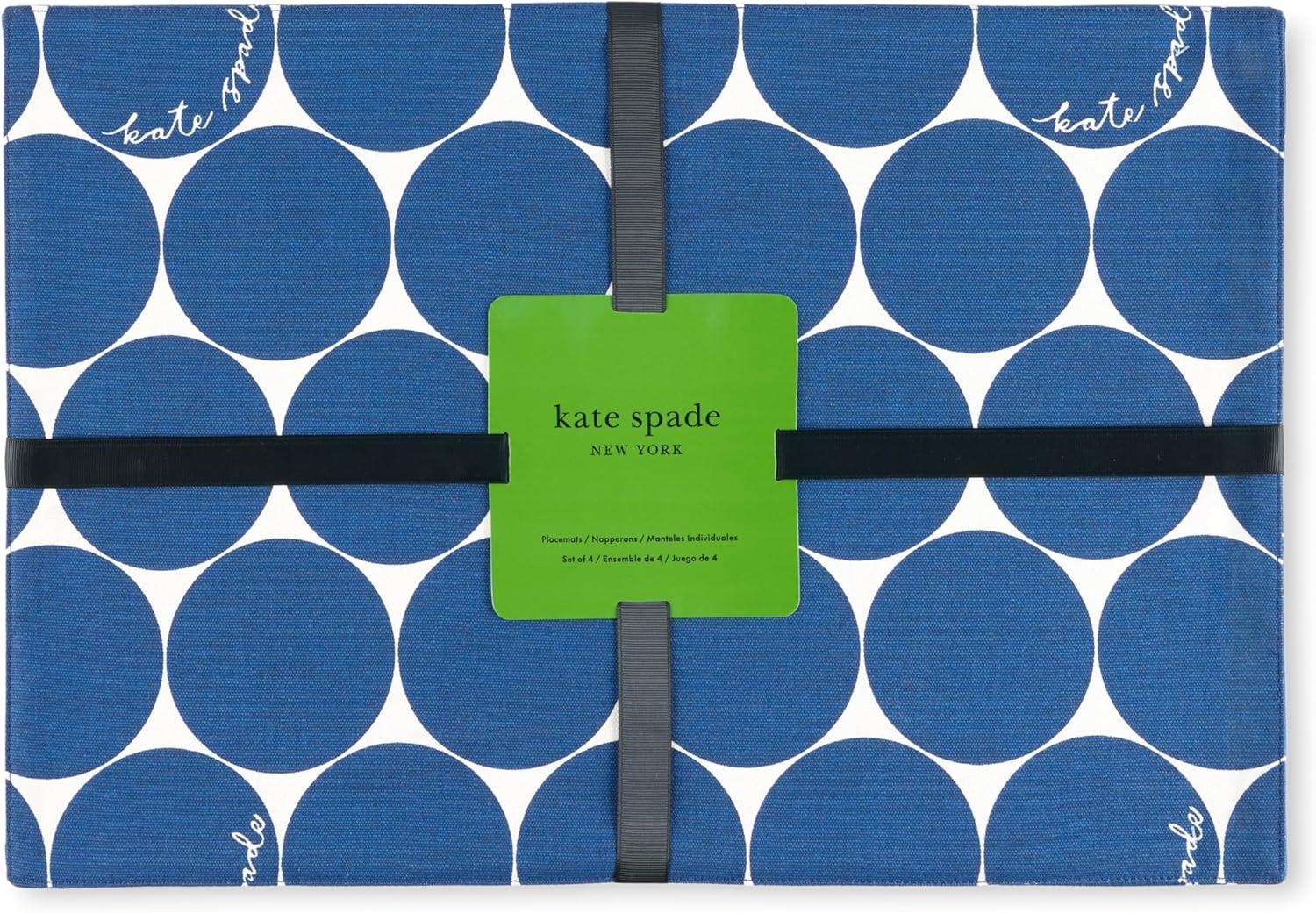 Kate Spade New York Placemats, Reversible, 100% Cotton, Machine Washable (Set of 4)