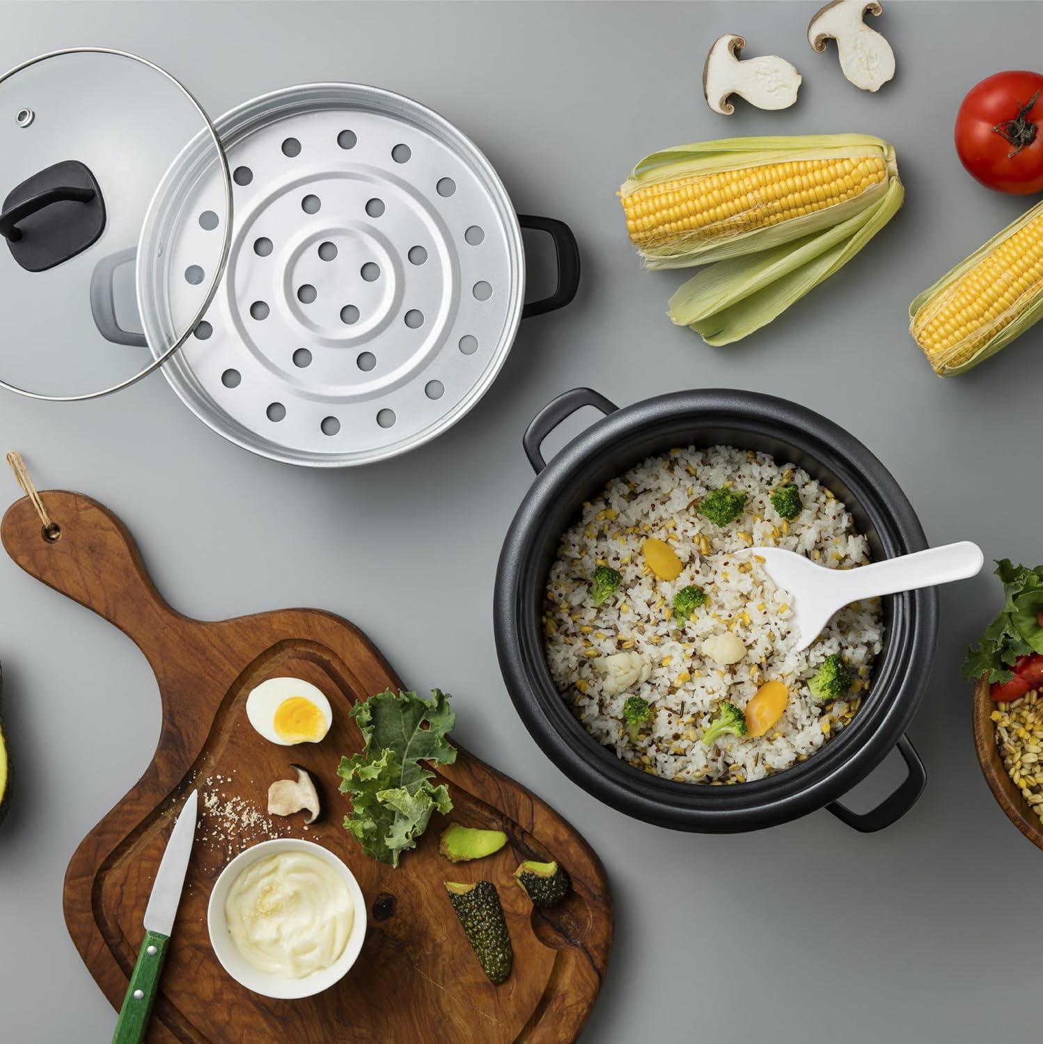 Aroma AROMA Rice Cooker, 7-Cup (Uncooked) / 14-Cup (Cooked), Steamer, Grain Cooker, 3Qt